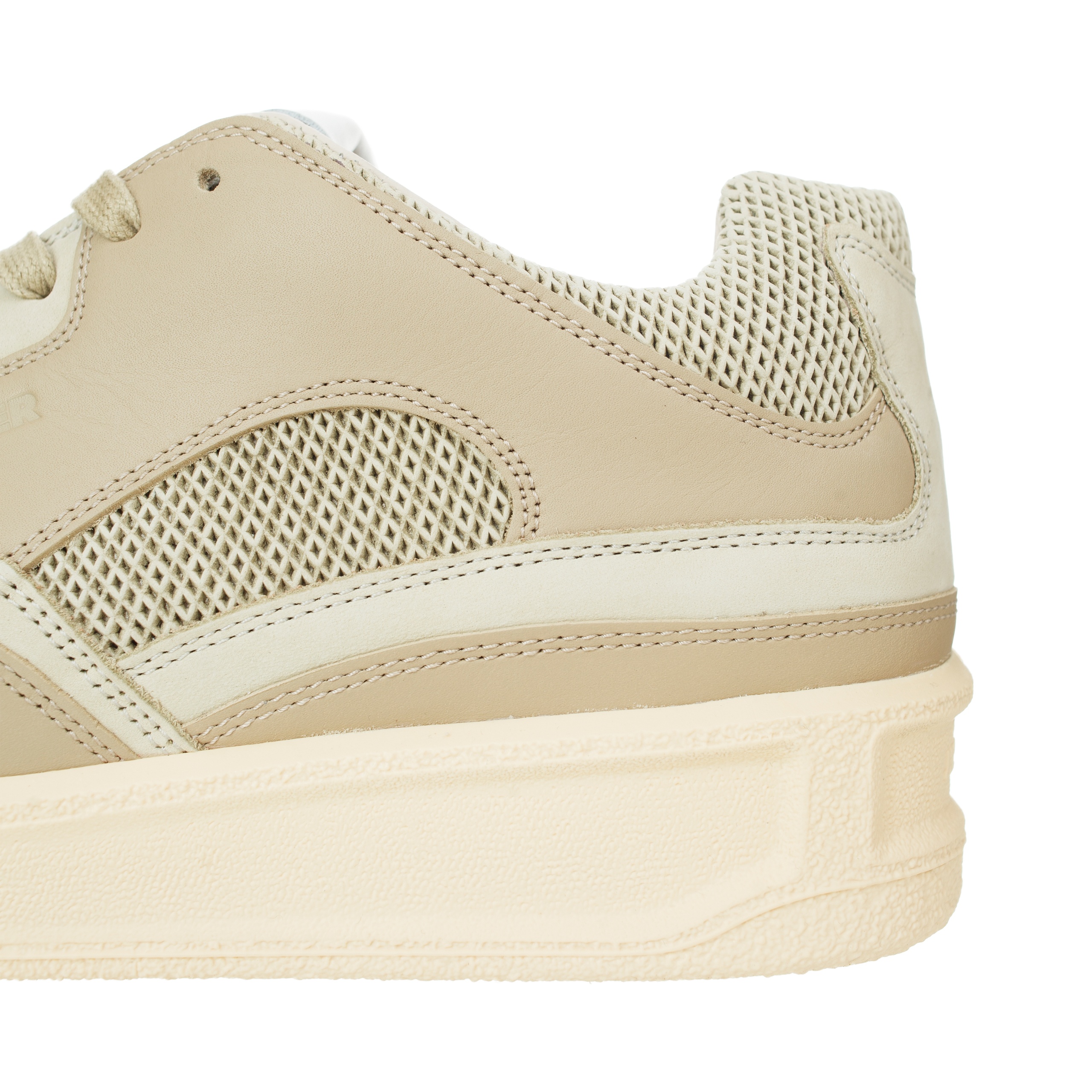 BEIGE LEATHER SNEAKERS - 7