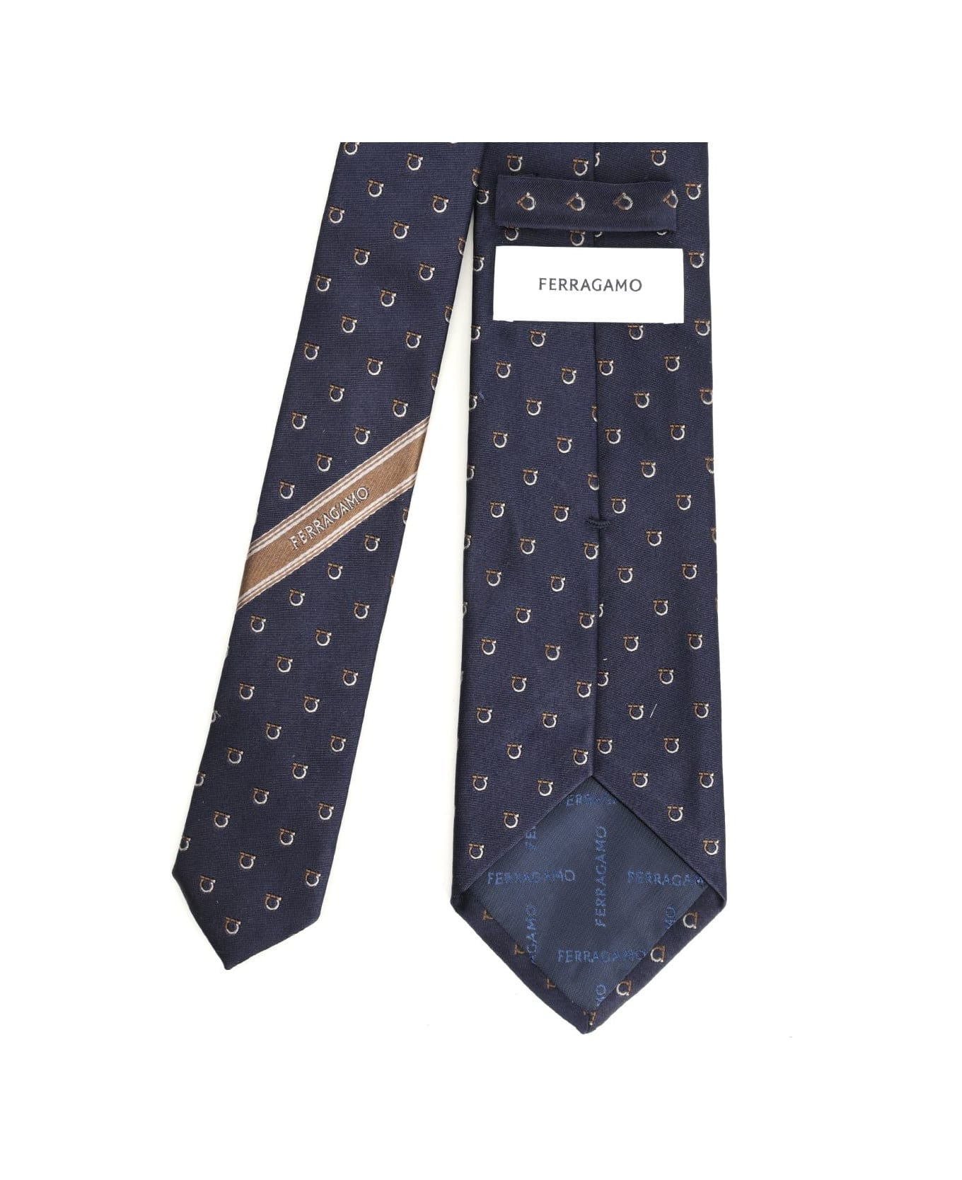 Gancini Bicolor Jacquard Tie - 2
