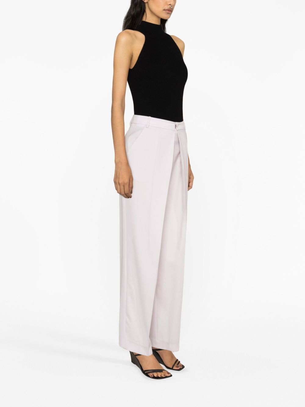 turtleneck cashmere tank top - 3