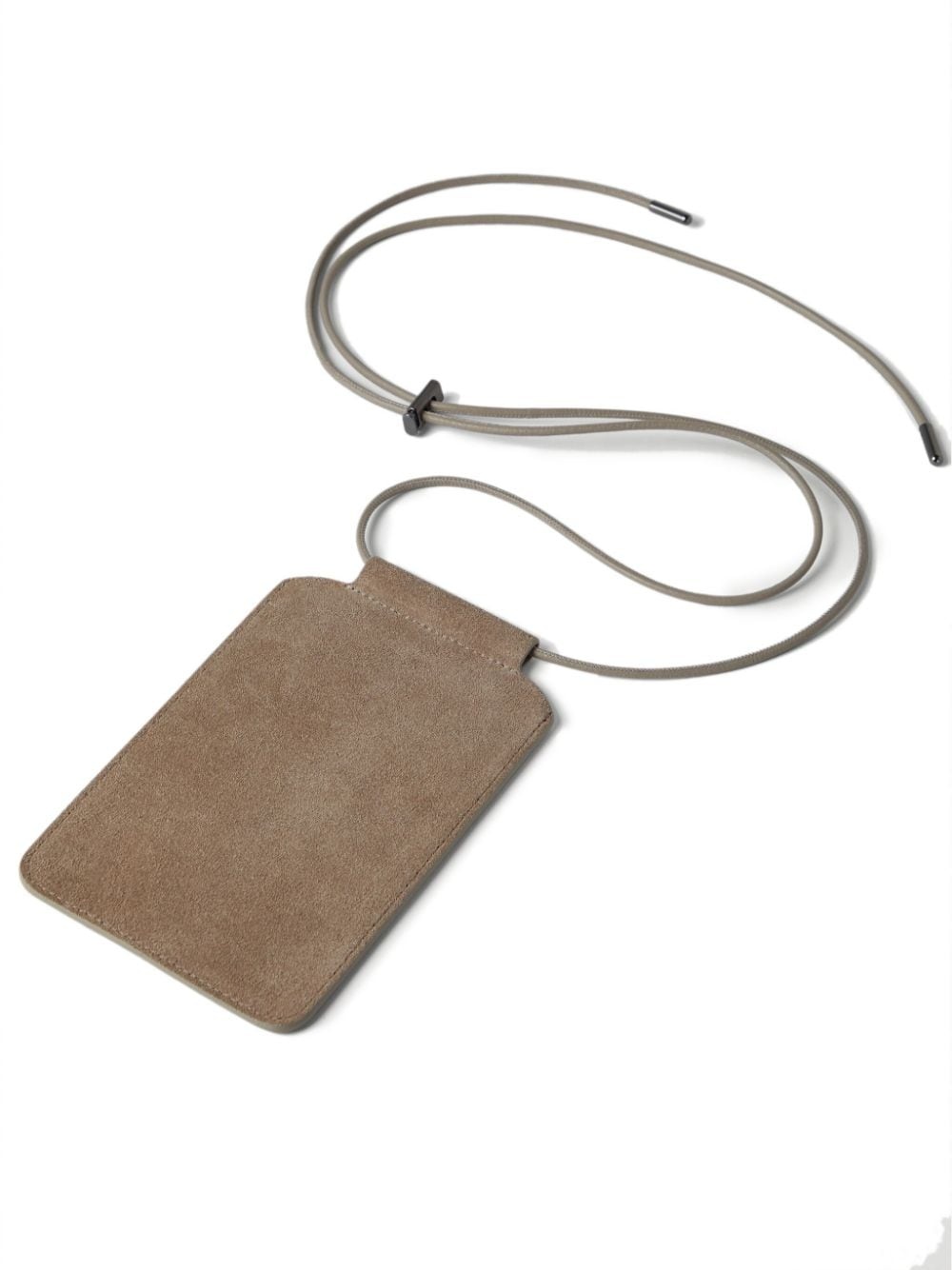 logo-debossed leather case - 3