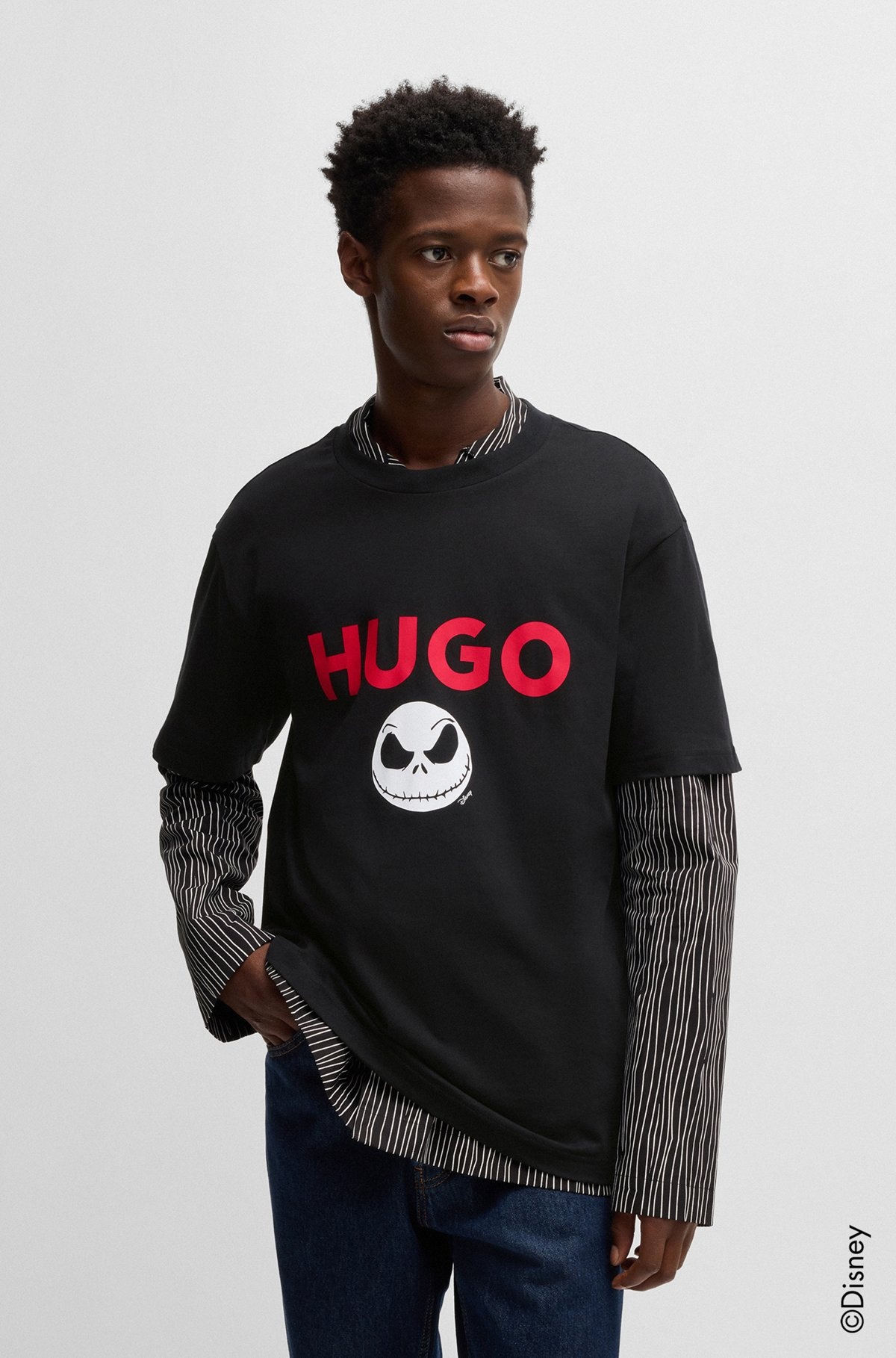 HUGO X DISNEY'S THE NIGHTMARE BEFORE CHRISTMAS LOGO T-SHIRT - 2