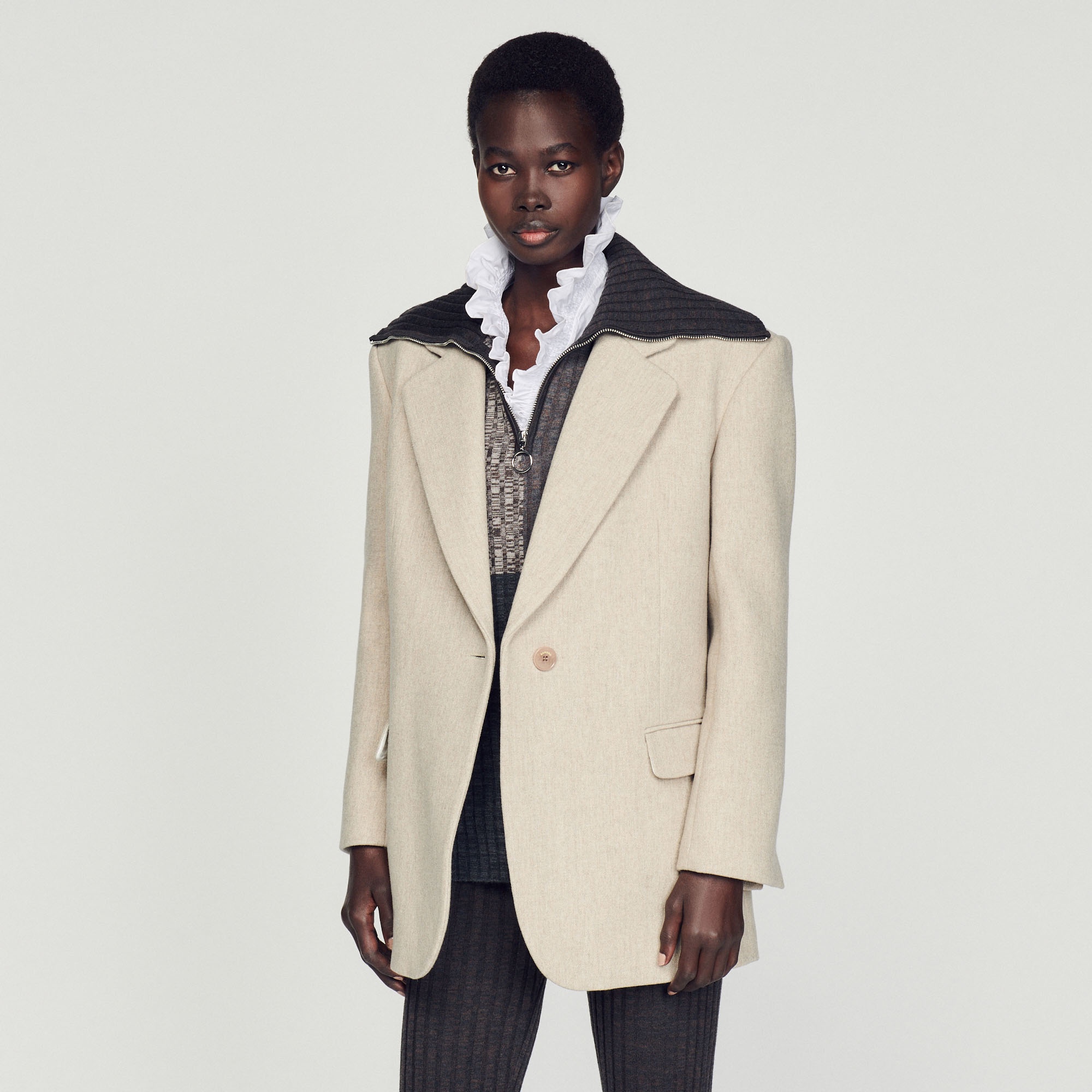 Wool tailored jacket - 5