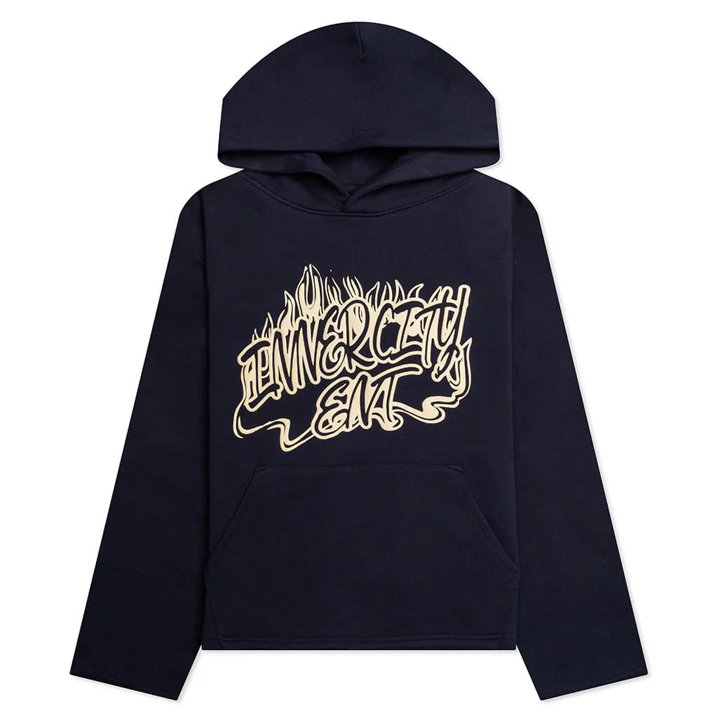 FIRE HOODIE - BLUE - 1