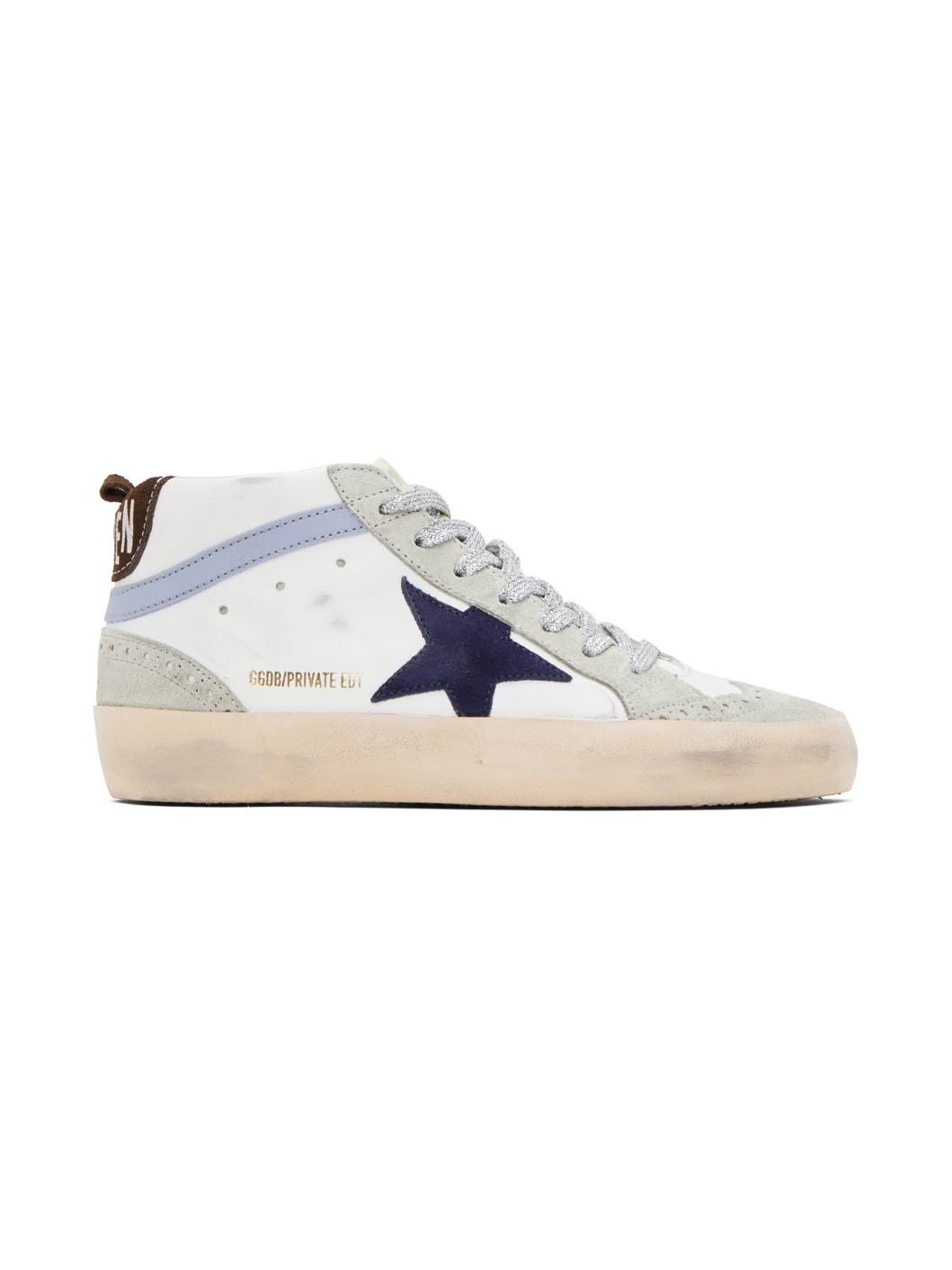 SSENSE Exclusive White Mid Star Sneakers - 1