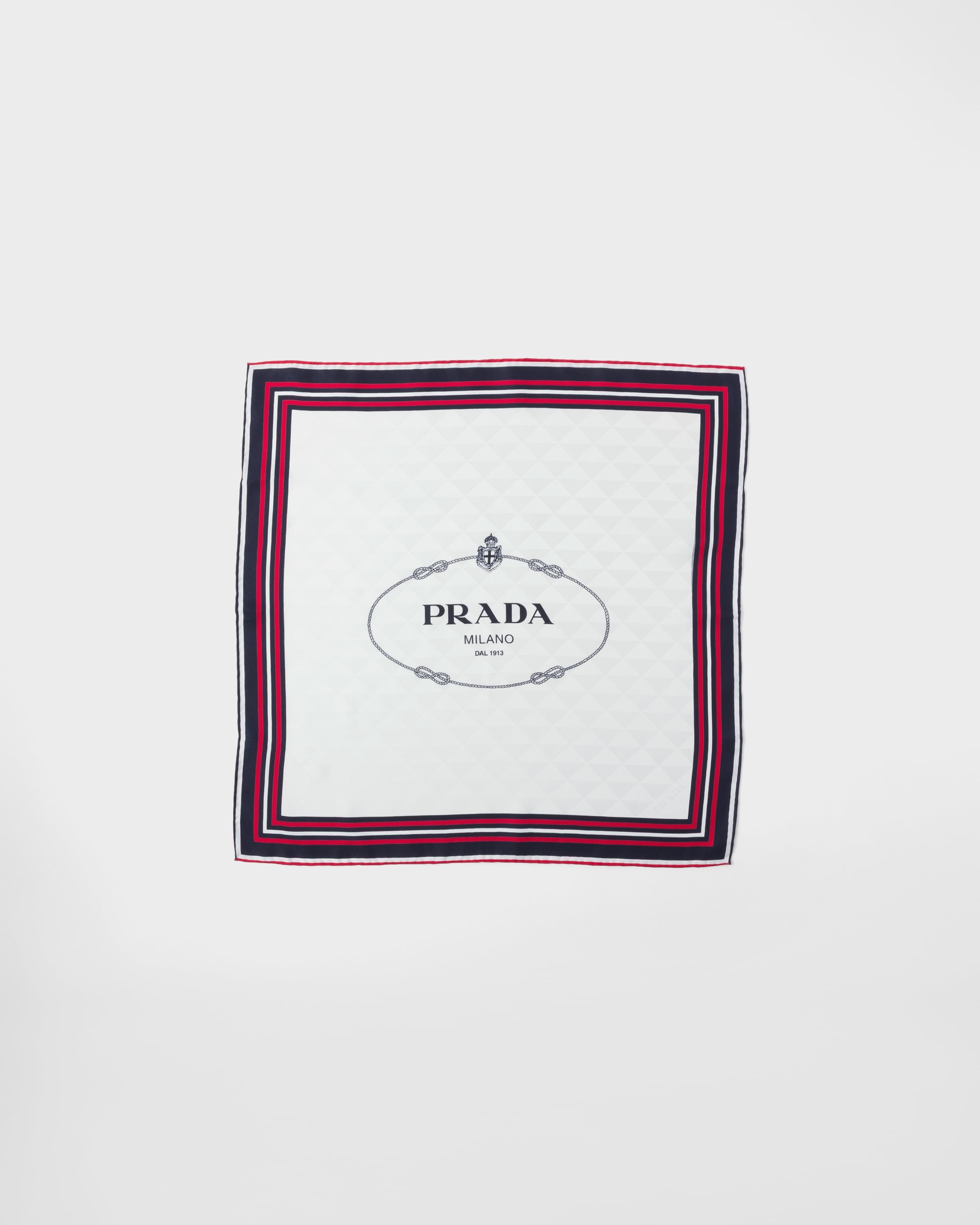 Printed silk twill jacquard scarf 55 x 55 cm - 3