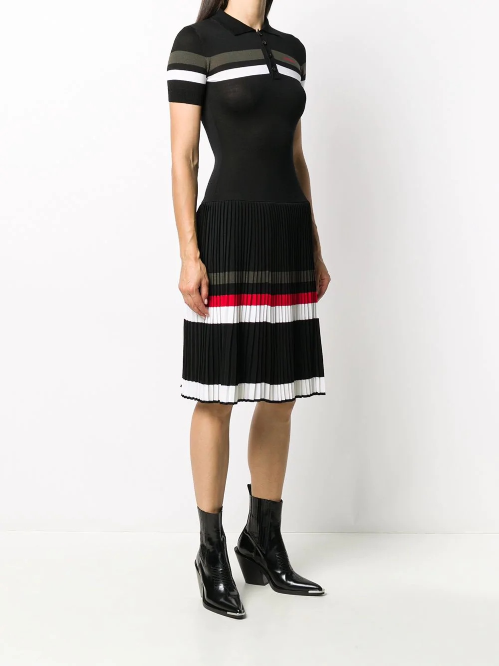 knitted polo dress - 3