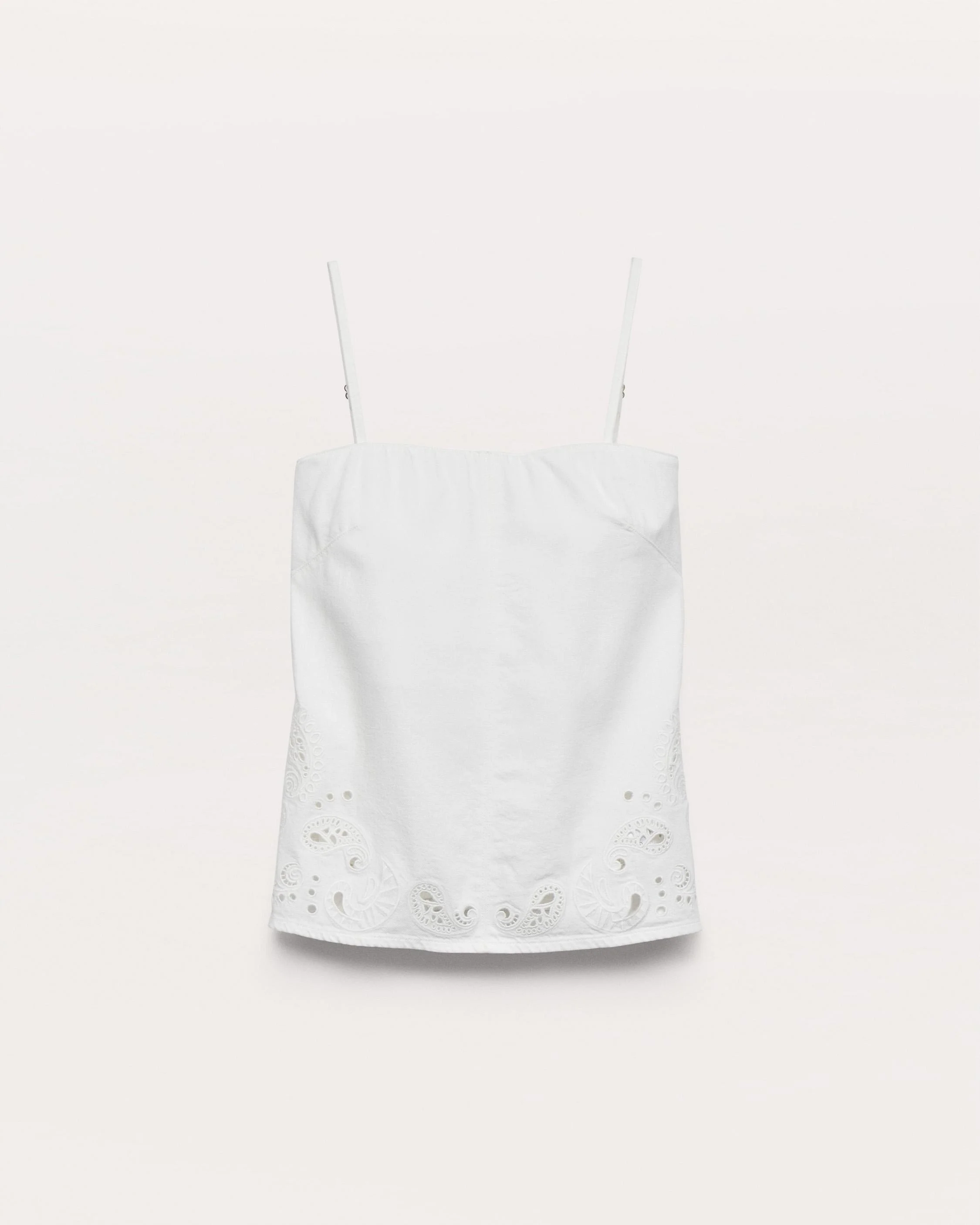 Aurora Denim Top
Ultra Featherweight in White Eyelet - 1