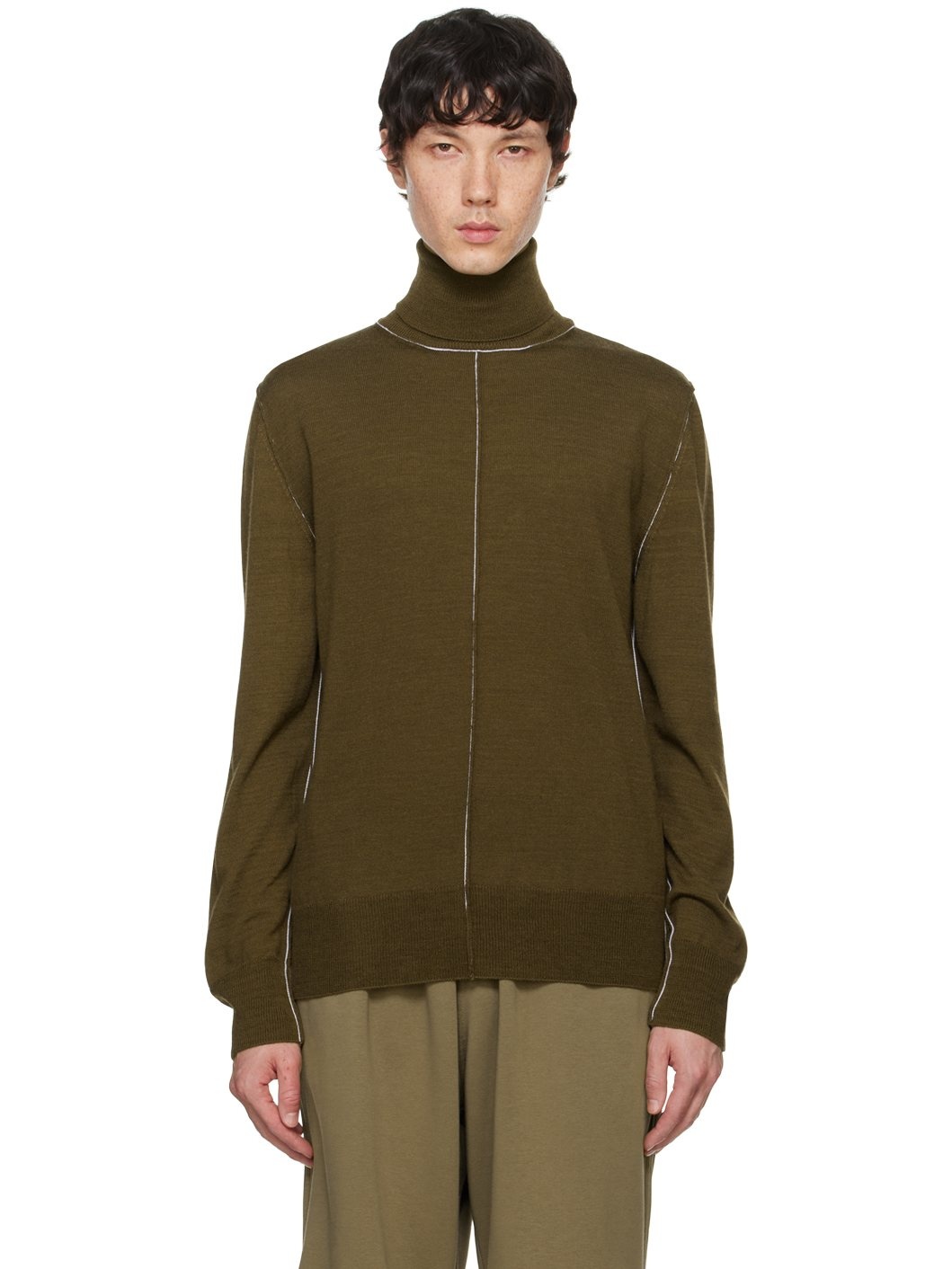 Green Wool Turtleneck - 1