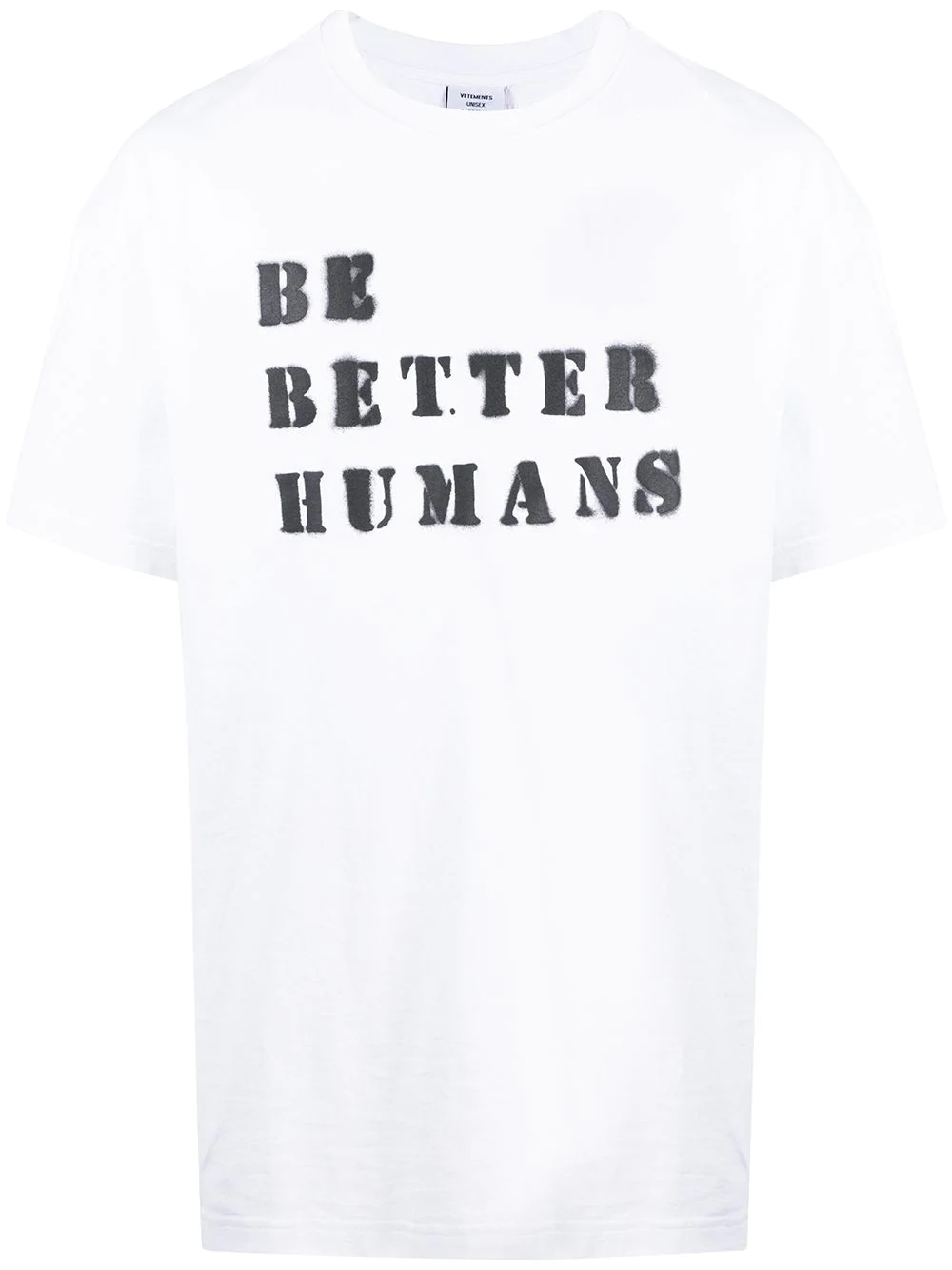 slogan print T-shirt - 1