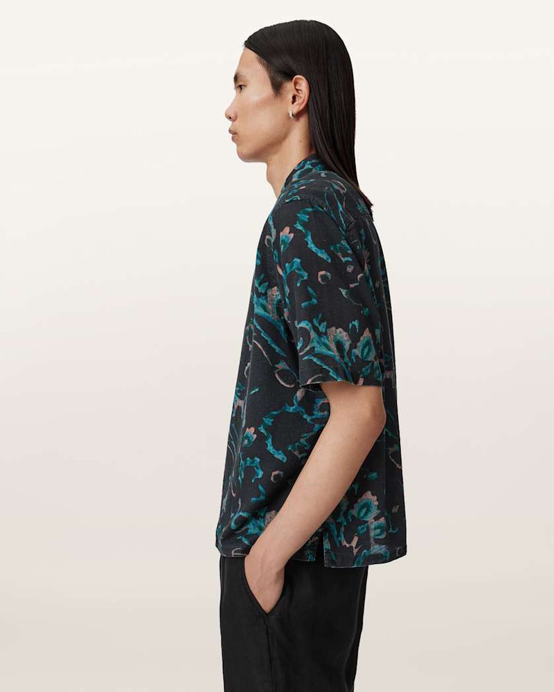 FORTUNE SHORT SLEEVE LINEN BLEND BOXY SHIRT 6