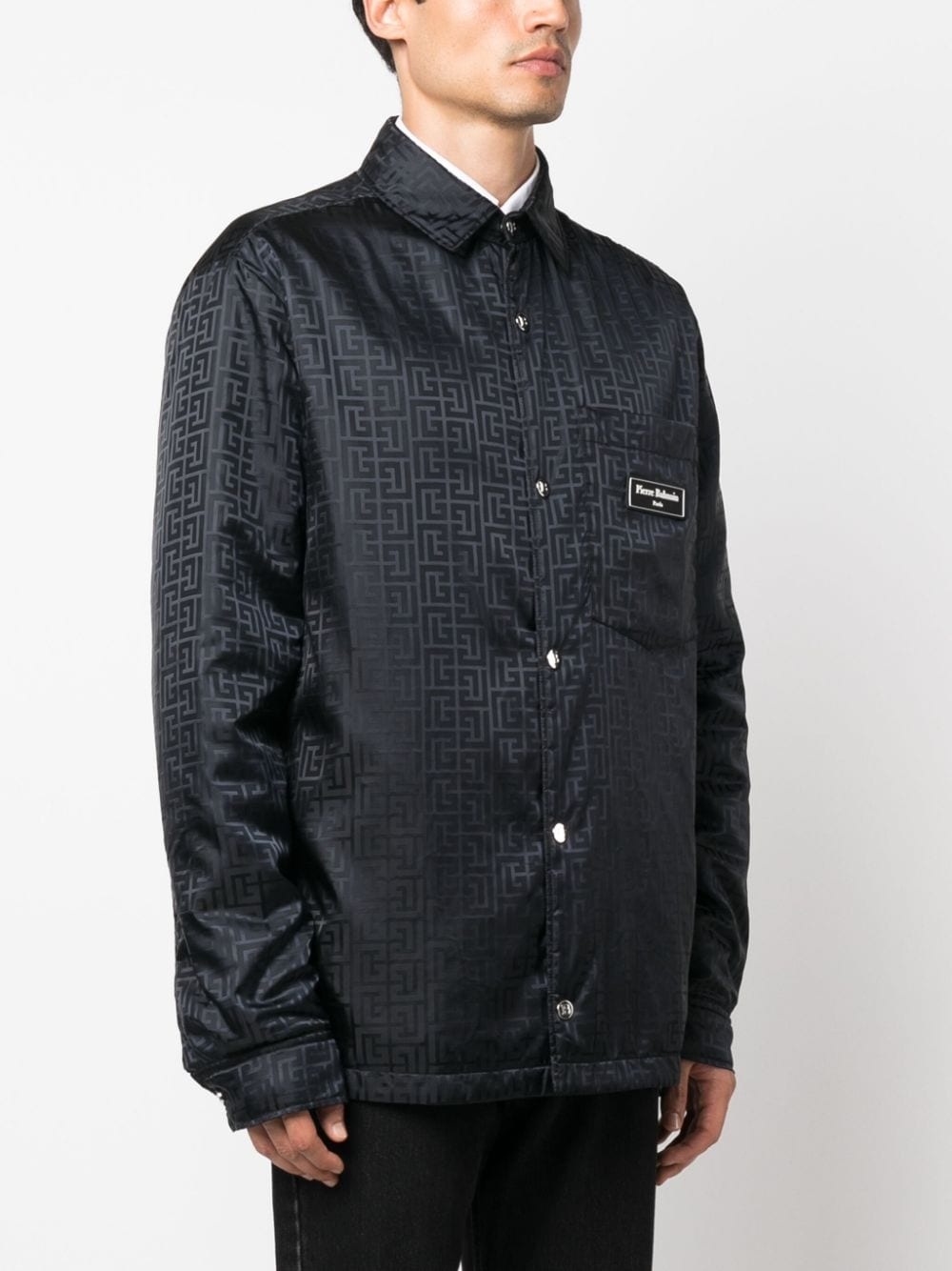 monogram-pattern shirt - 3