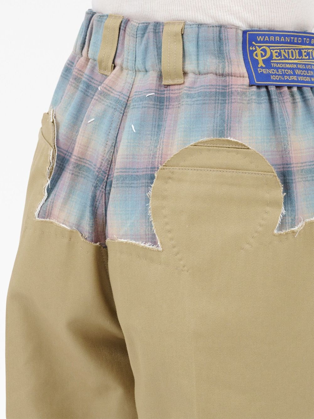 x Pendleton checked-yoke wide-leg trousers - 7