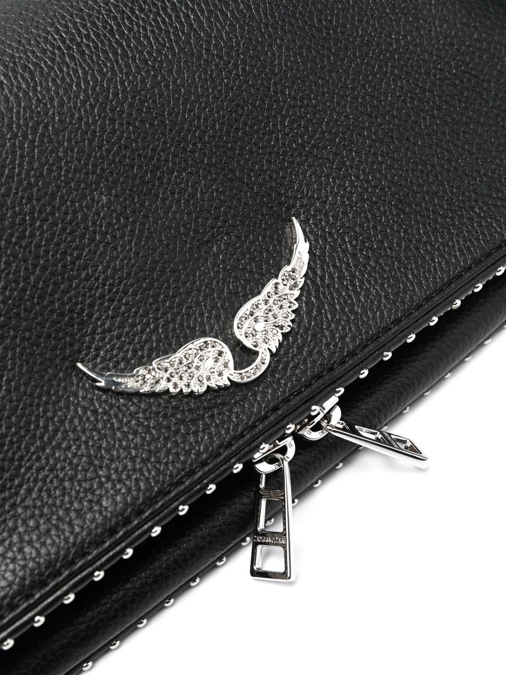 logo-plaque stud-embellished shoulder bag - 3