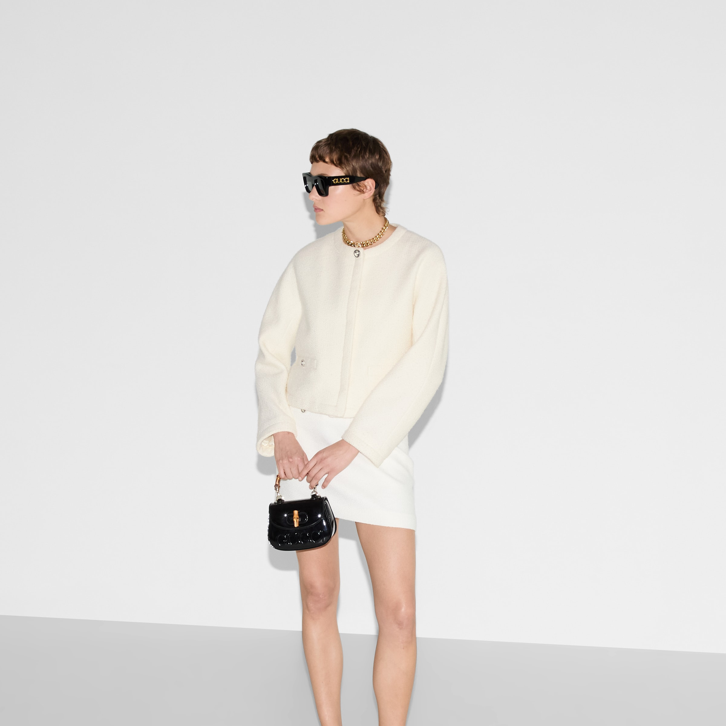 Wool bouclé jacket - 6