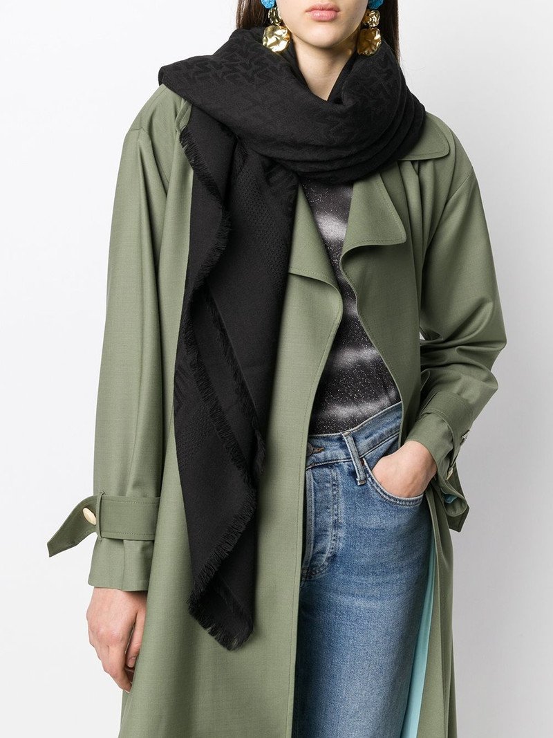 Zadig & Voltaire frayed-edge scarf outlook