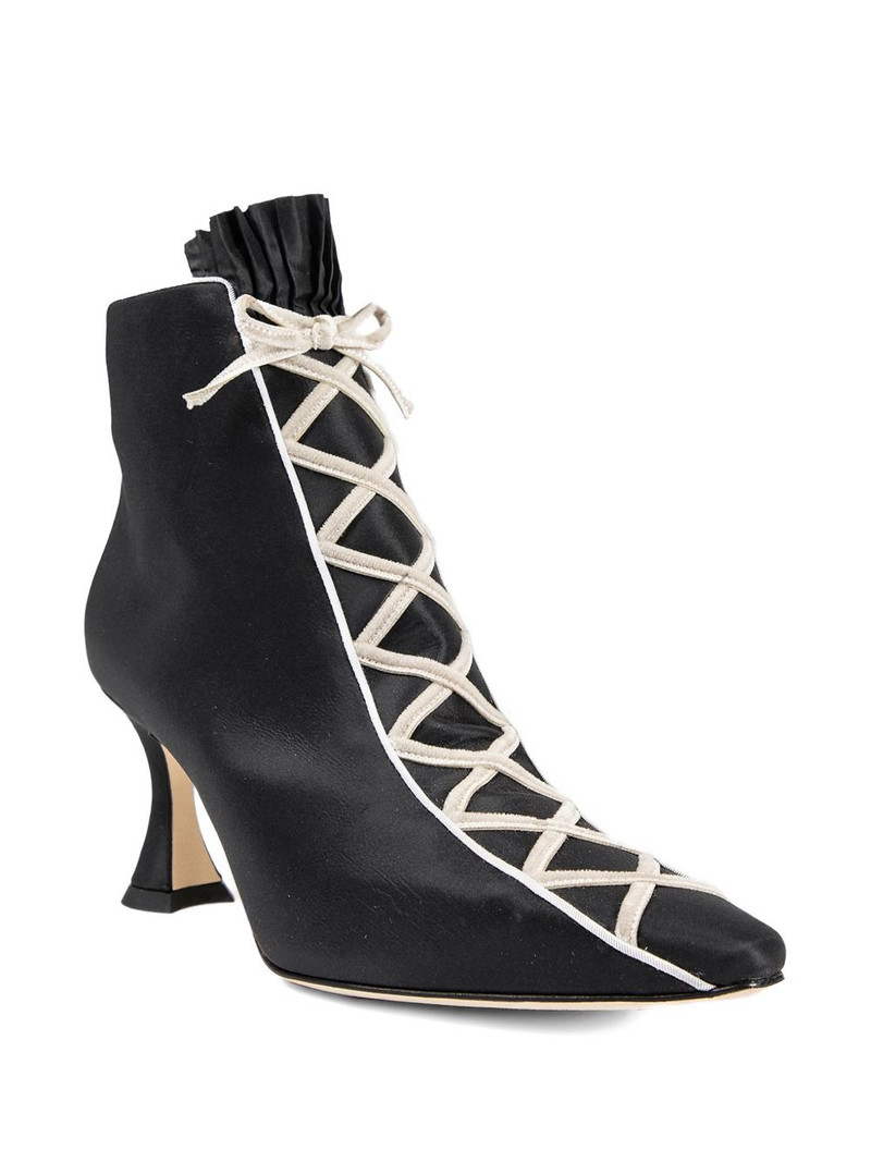 Manolo Blahnik Nolhac lace-up ankle boots outlook