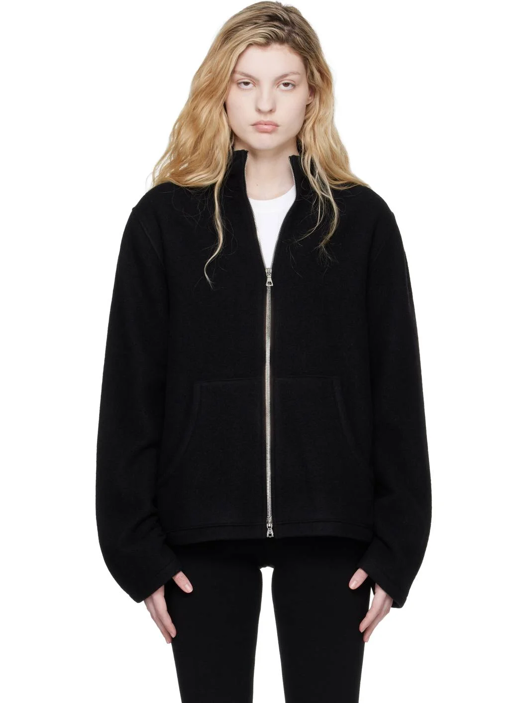 Black Fleece Full Zip Jacket - 1