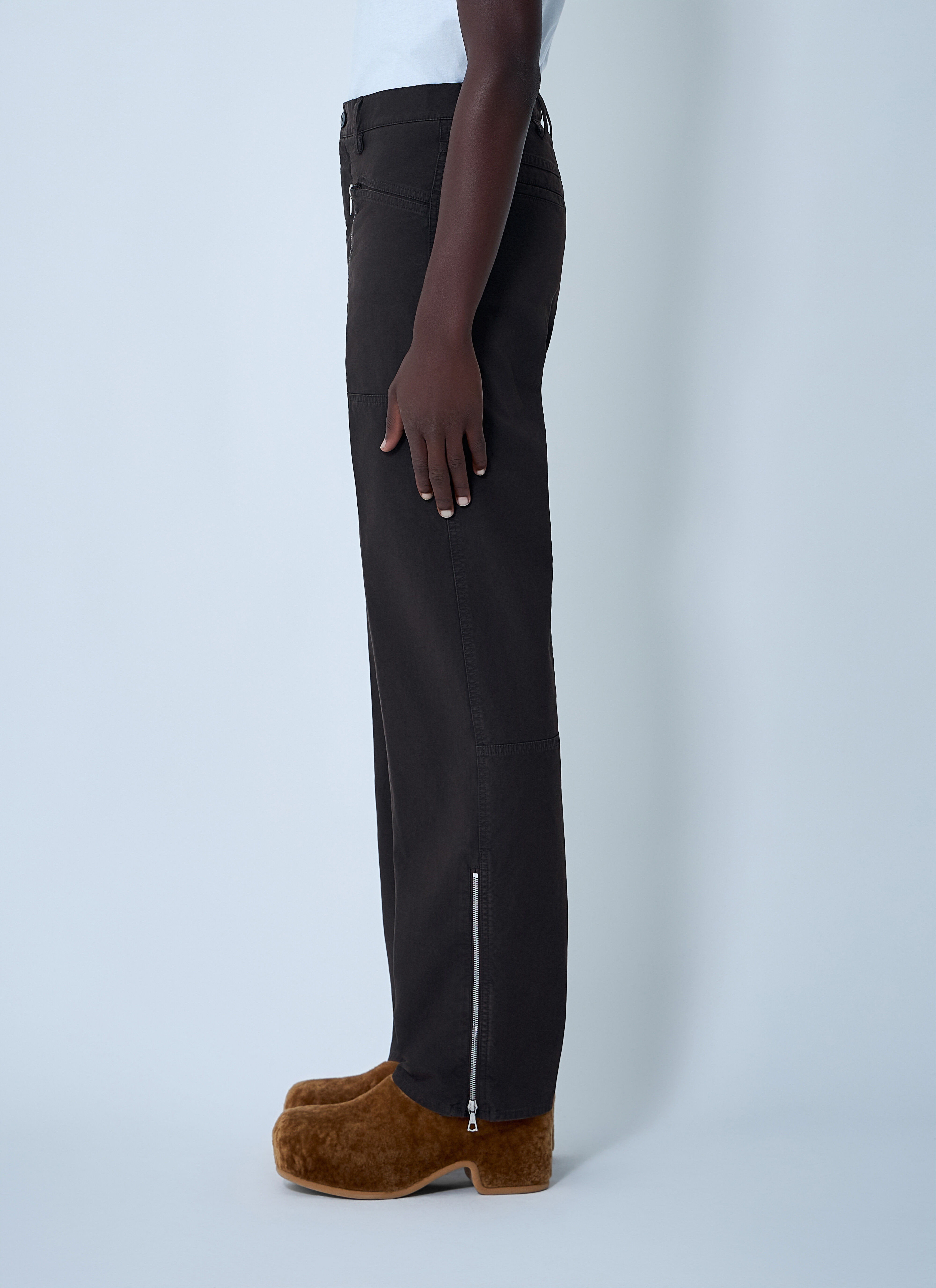 Zip Cotton-Twill Pants - 3
