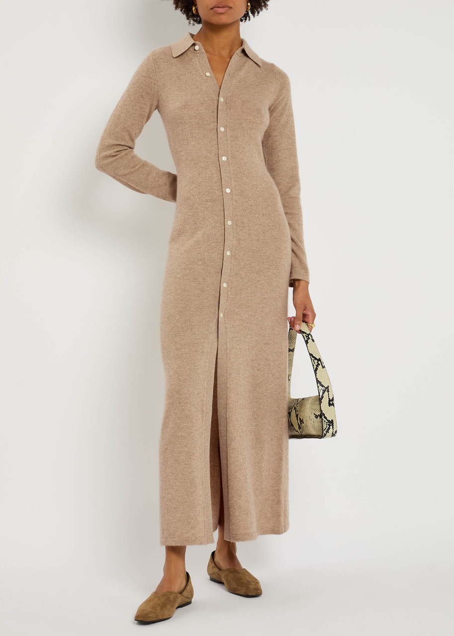 Guest In Residence Showtime Cashmere Midi Shirt Dress - 4