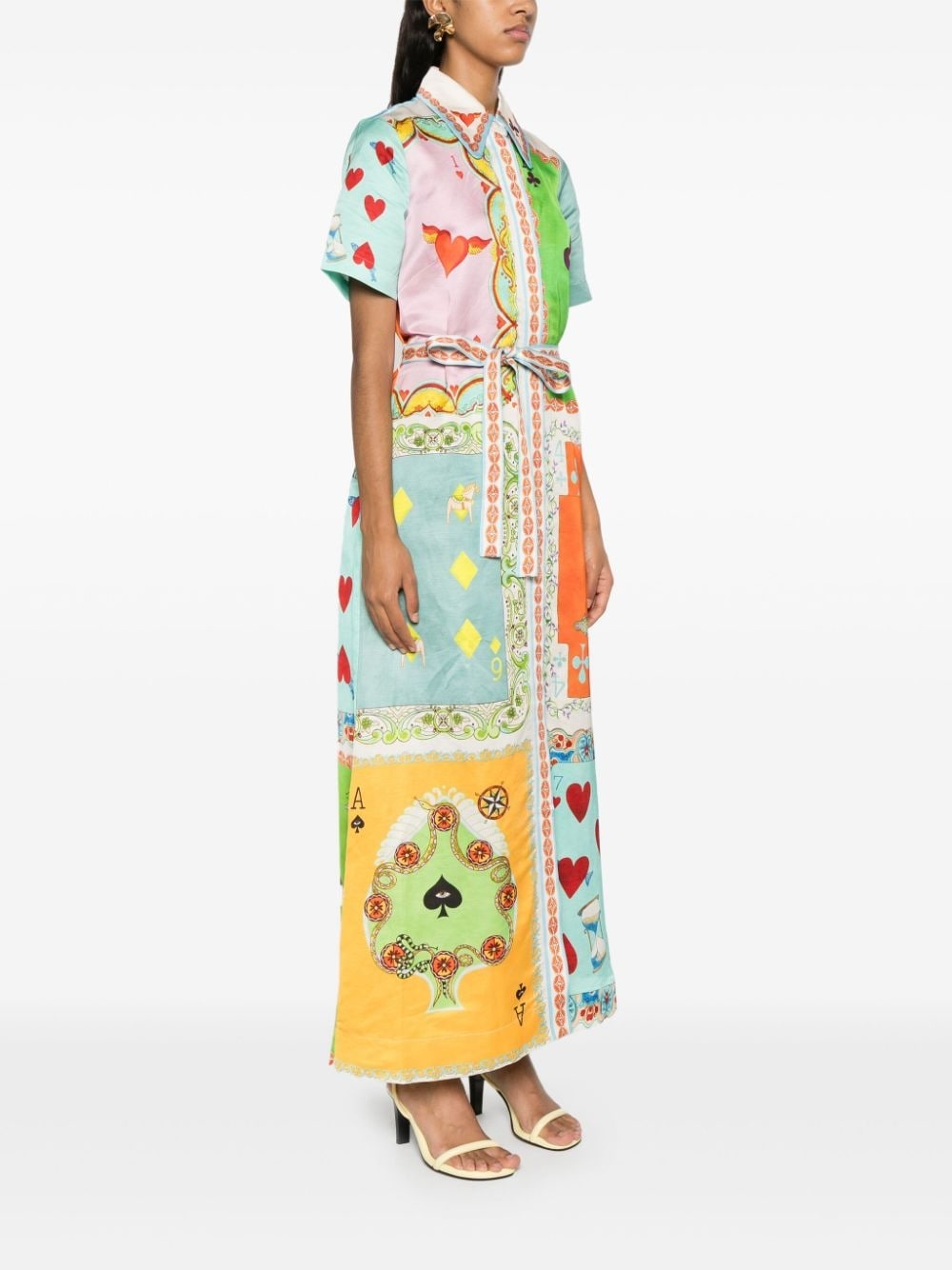 Rummy satin shirtdress - 3