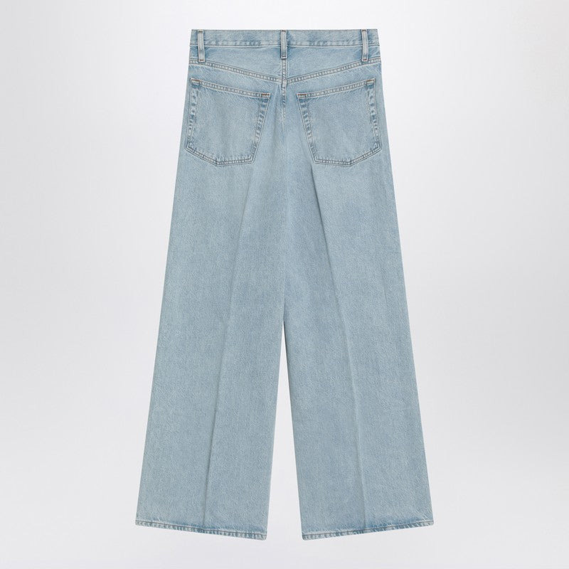 LOW BAGGY WIDE LEG JEANS IN ORGANIC DENIM - 2