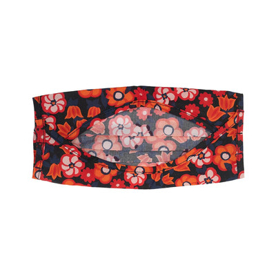 Marni Marni Logo Floral Facemask 'Red' outlook