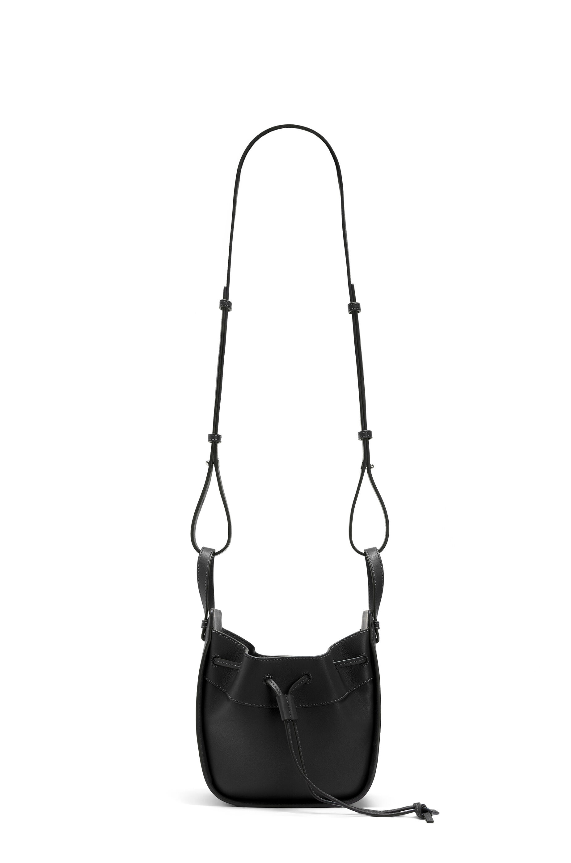 Mini Hammock Drawstring bag in nappa calfskin - 12