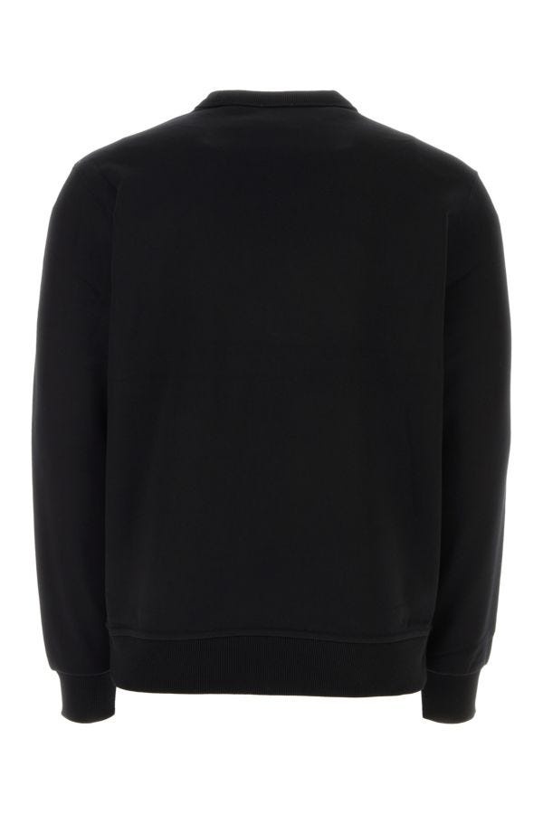 Burberry Man Black Stretch Cotton Oversize Sweater - 2
