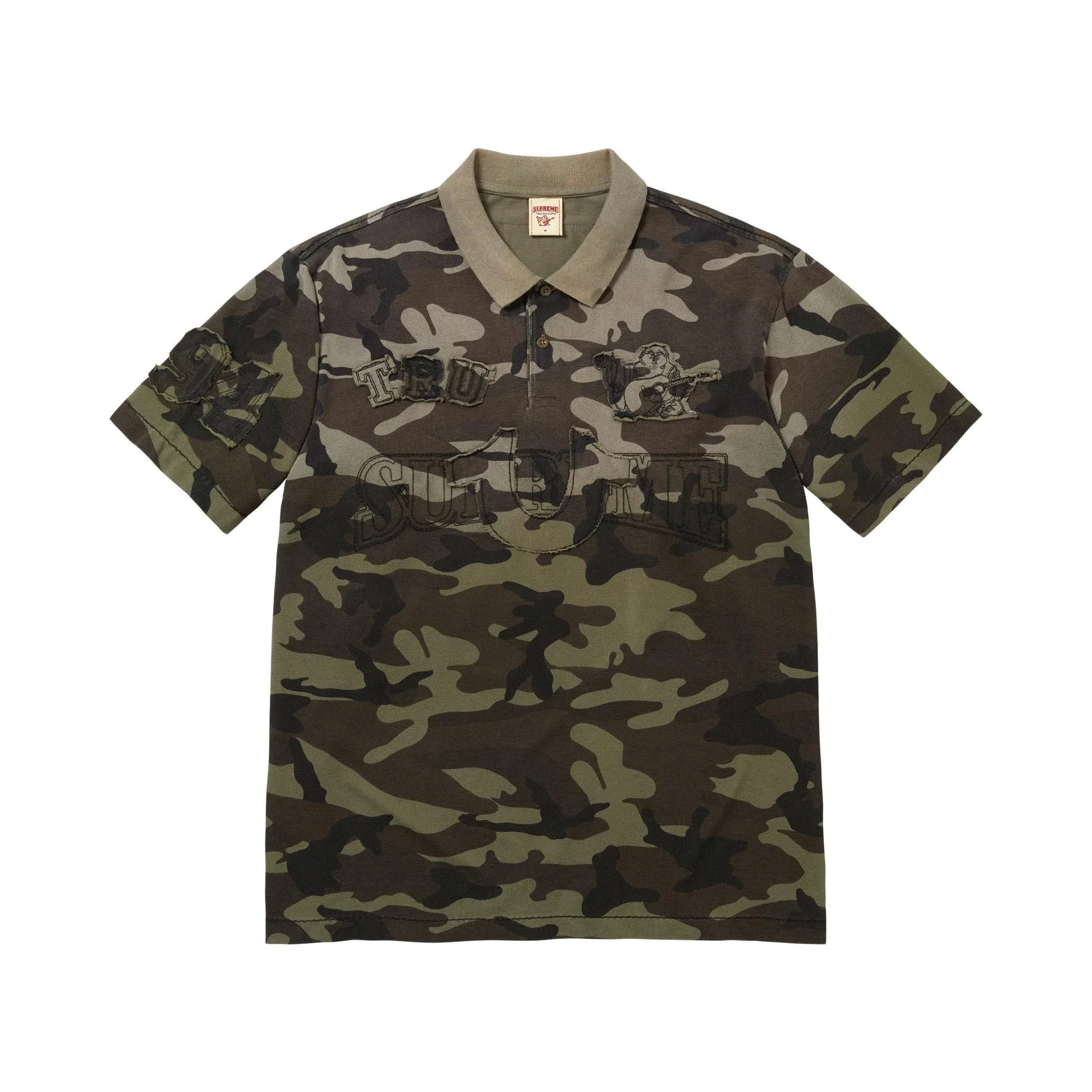 Supreme x True Religion Appliqué Polo 'Olive Camo' - 1