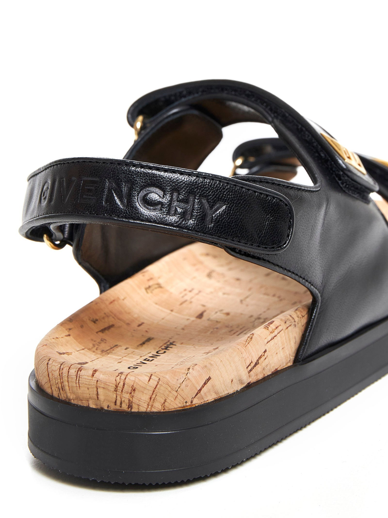 Givenchy Women 4G Leather Flat Sandals - 4
