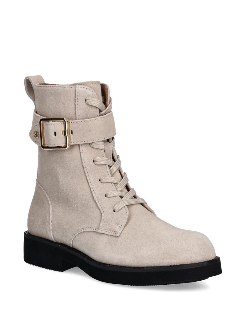 BOSS buckle lace-up boots outlook
