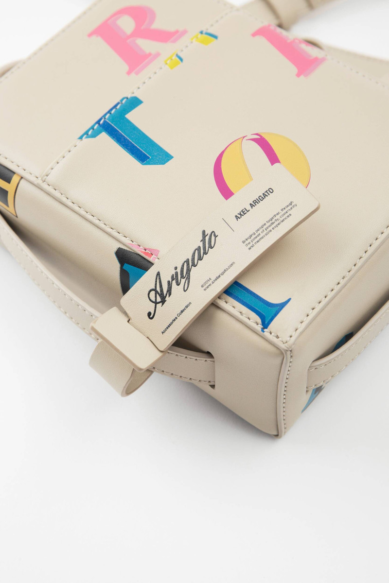 Cubic Monogram Leather Pouch 6