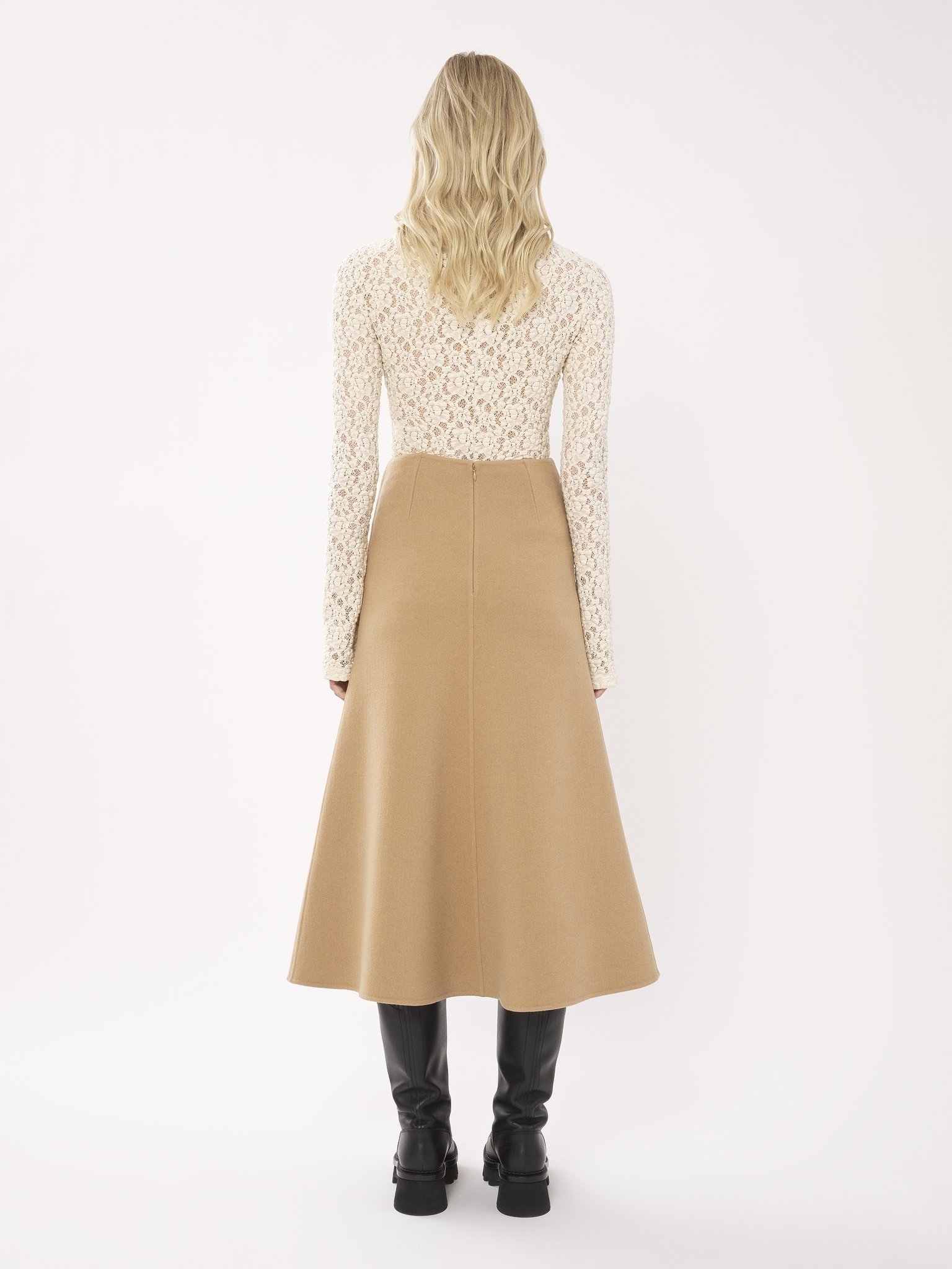 FLARED MIDI SKIRT - 4