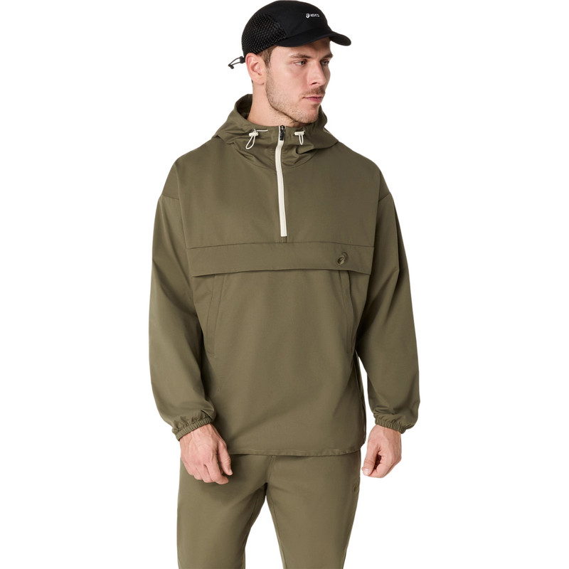 DOUBLE WEAVE RELAXED PULL OVER JACKET 1