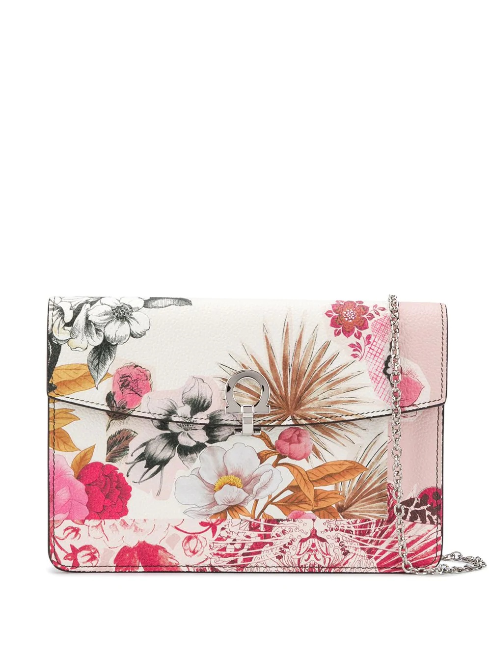 floral print clutch bag - 1