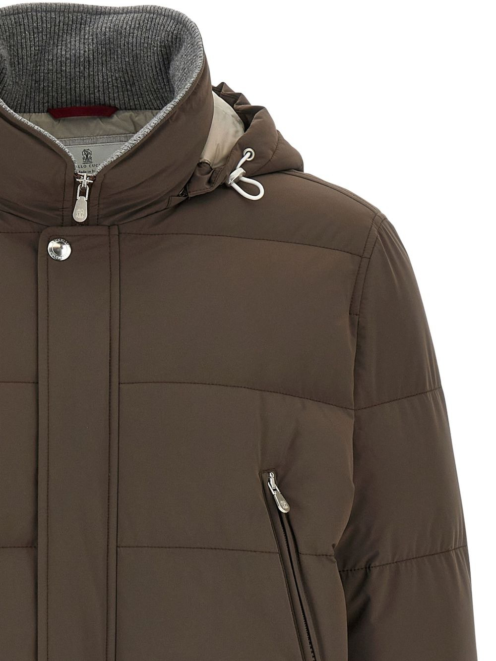 patch-pockets padded jacket - 4