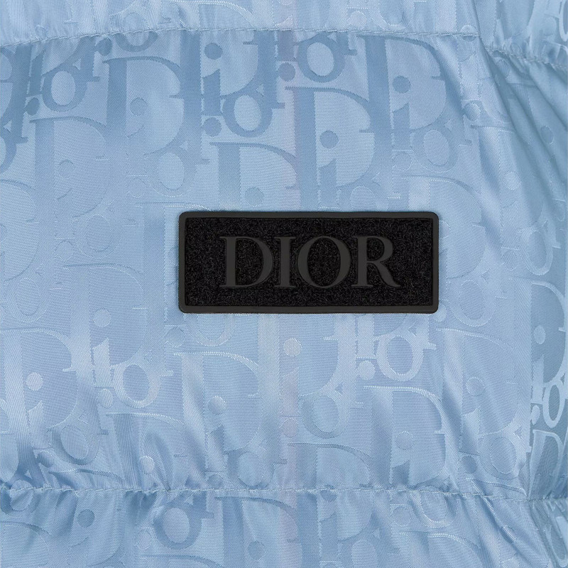 Dior Oblique Down Jacket 'Blue Technical Jacquard' 3