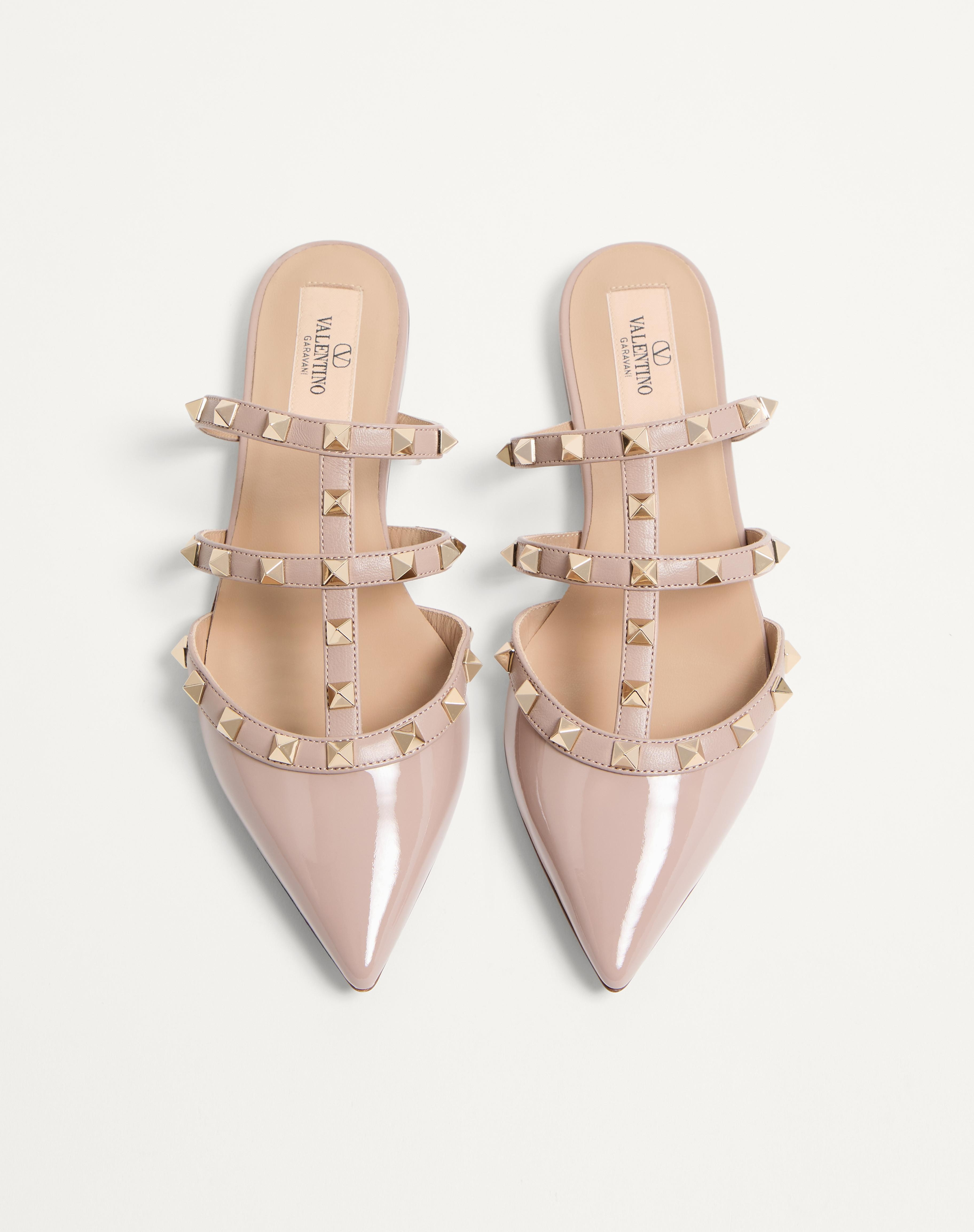 ROCKSTUD PATENT-LEATHER MULE - 4