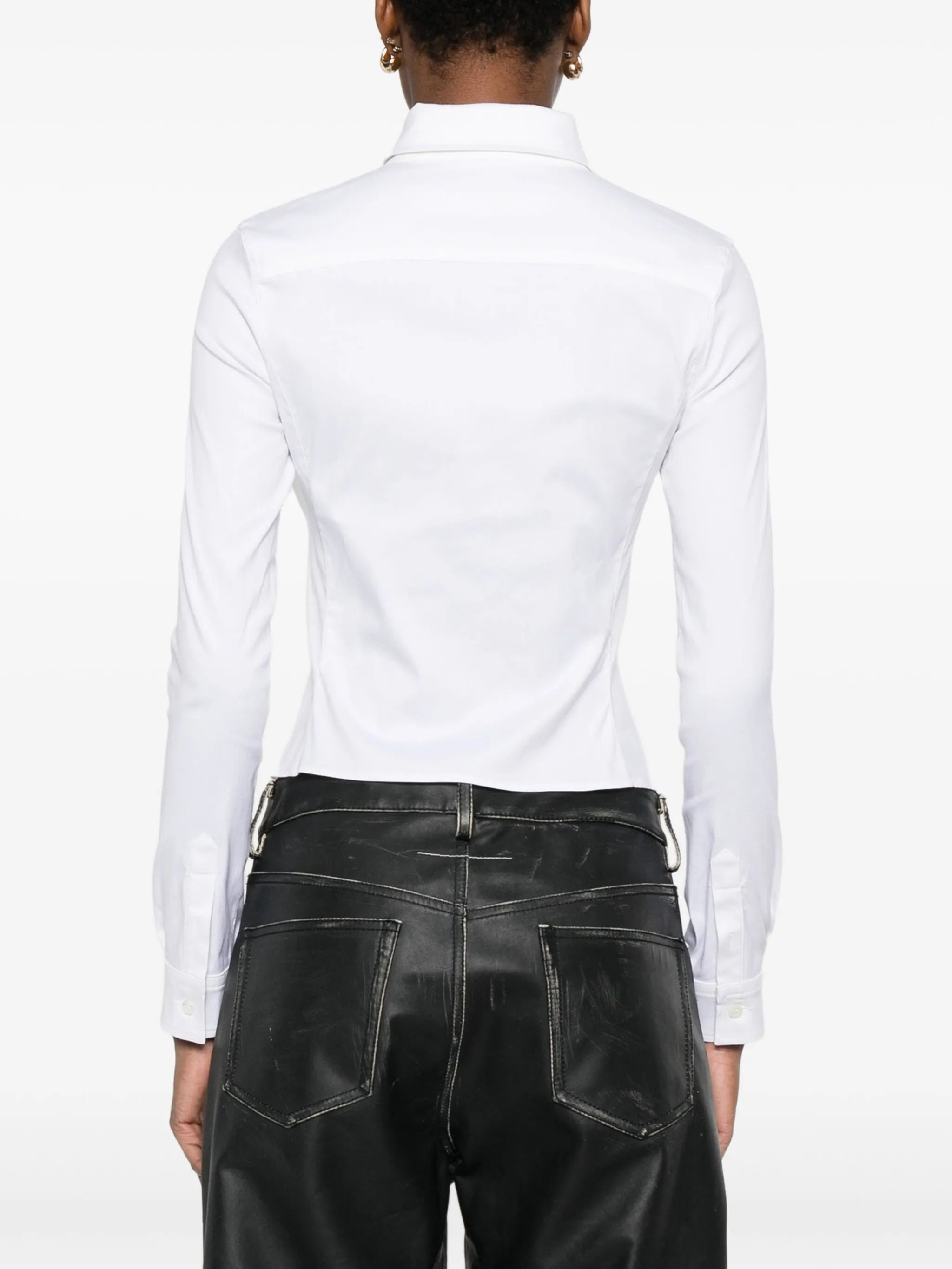 ruched long-sleeve shirt - 4