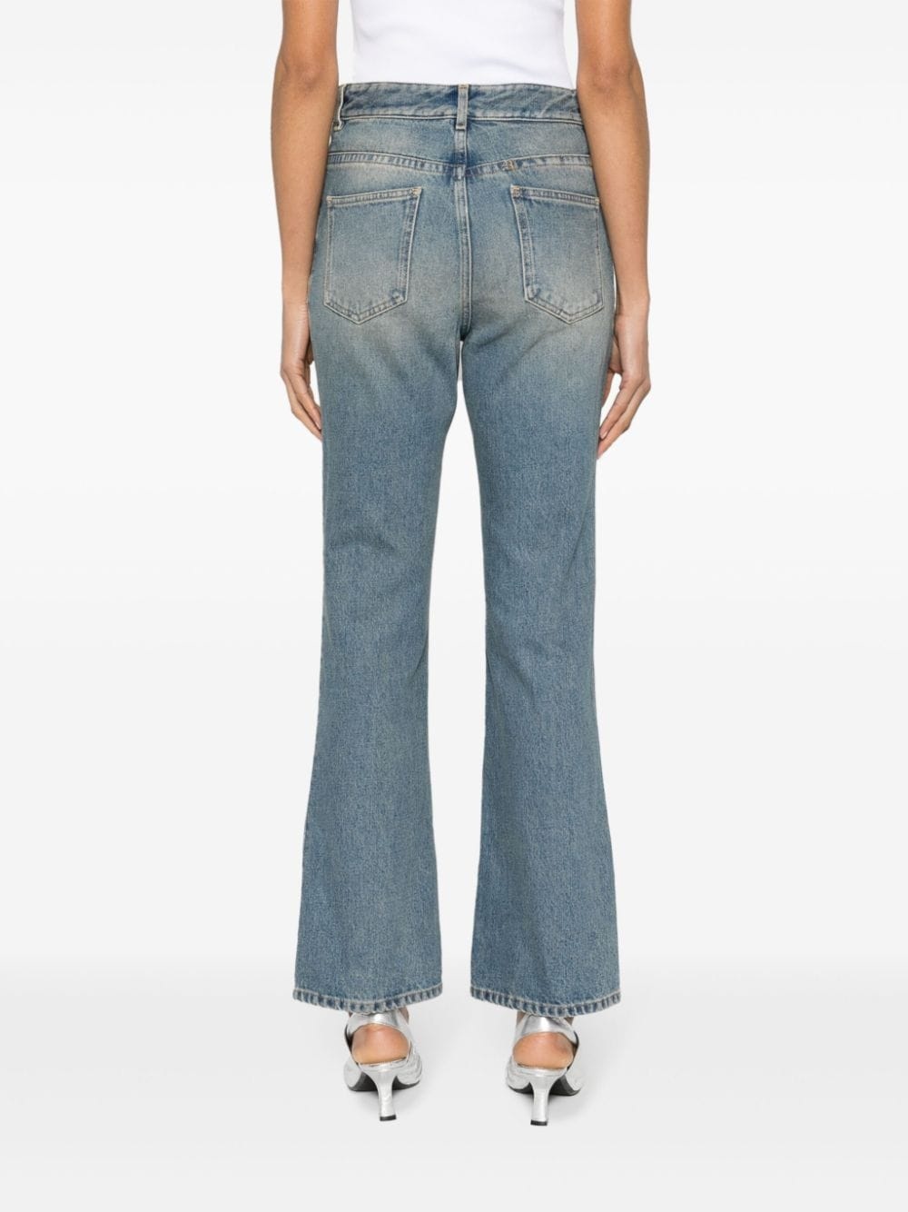 4G-motif straight-leg jeans - 4