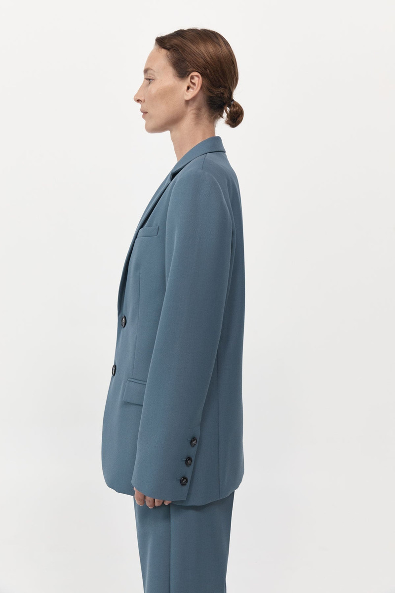 ST. AGNI Carter Blazer - Slate outlook