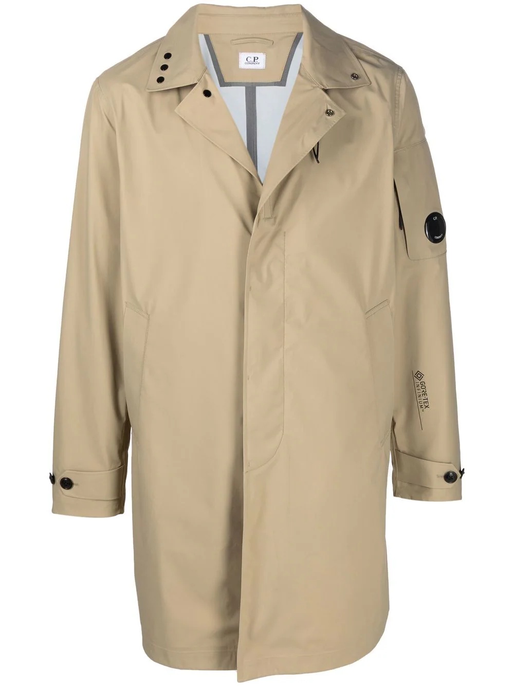 concealed-front parka coat - 1