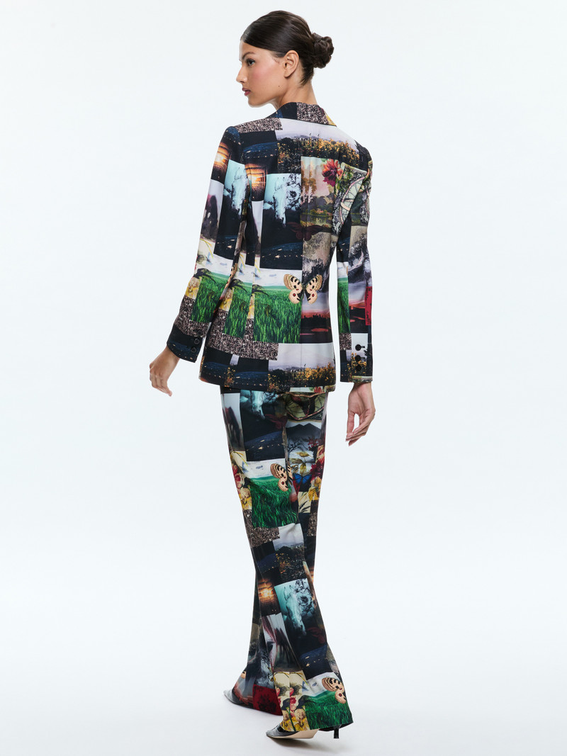 Alice + Olivia MACEY NOTCH COLLAR FITTED BLAZER outlook