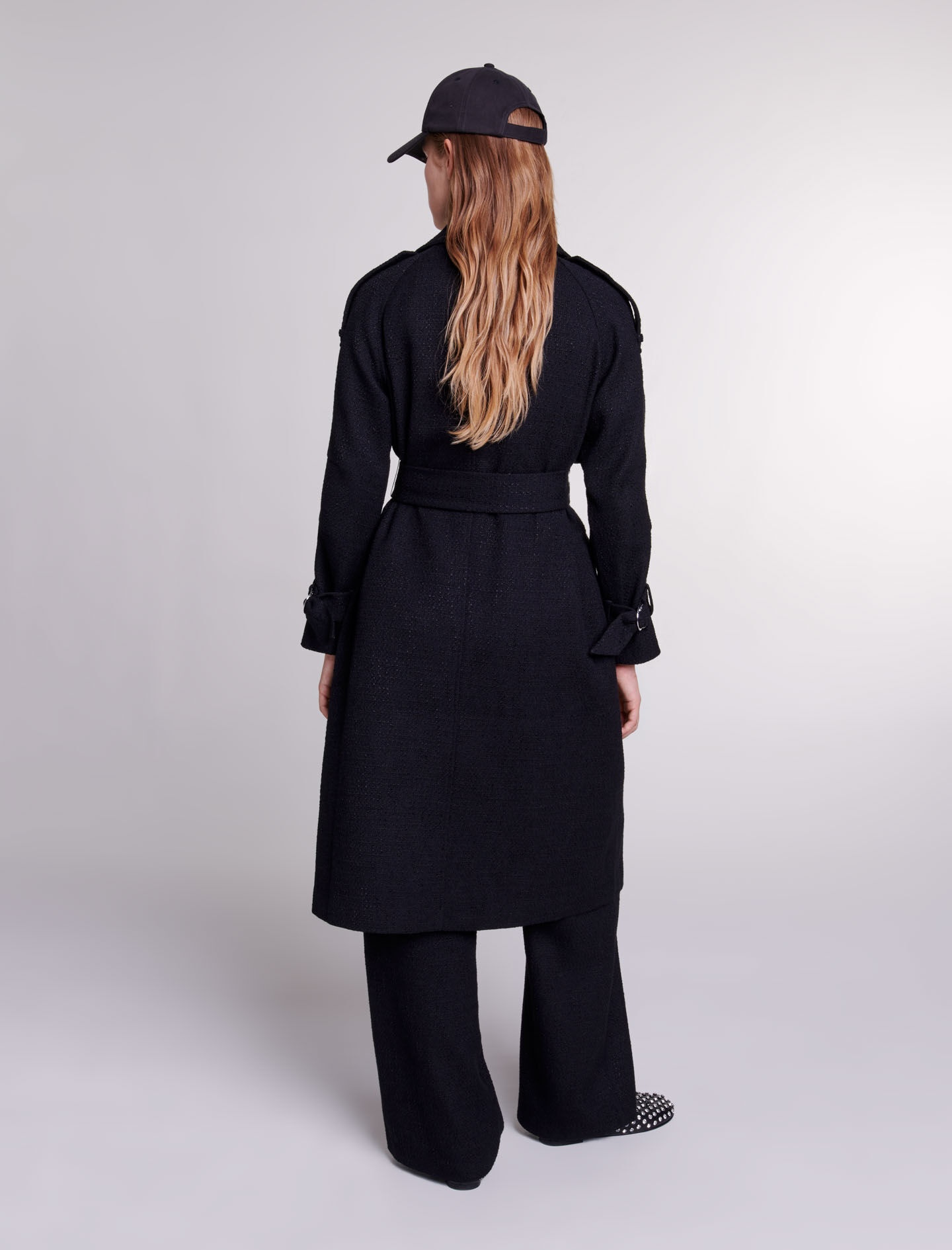 Tweed trench coat - 5