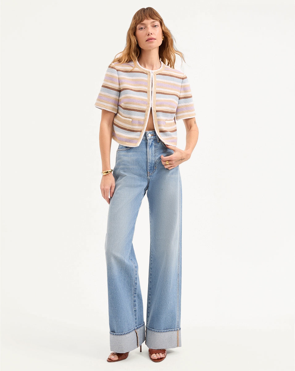 WYATT KNIT SHORT-SLEEVE JACKET - 3