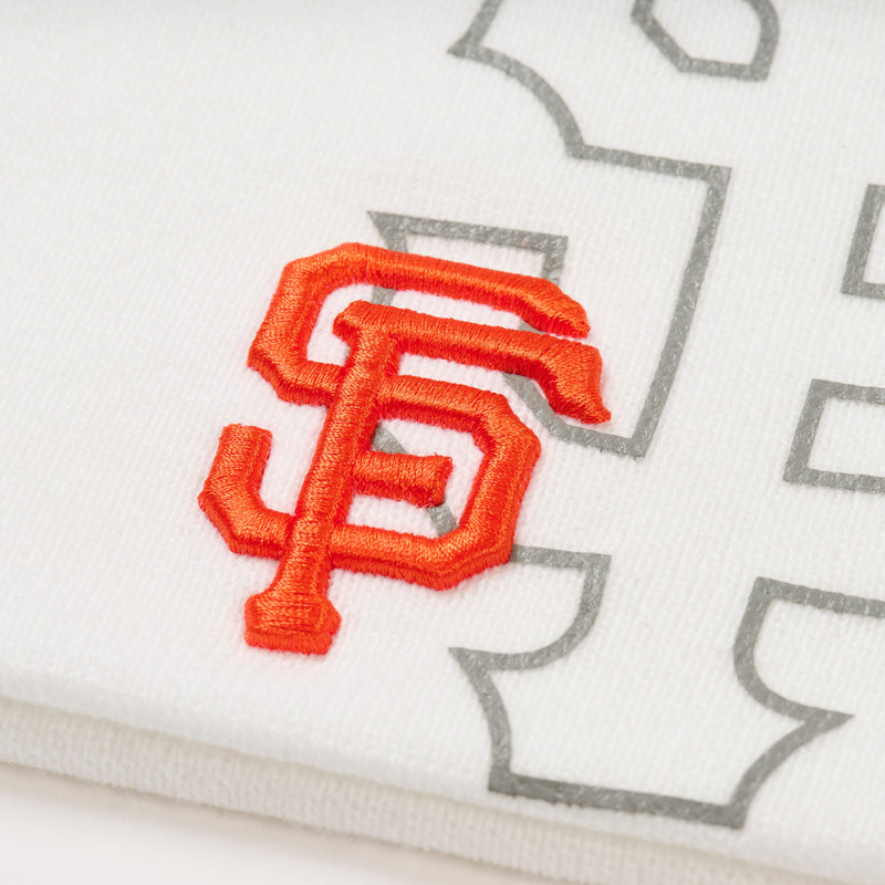 PALACE SAN FRANCISCO GIANTS NEW ERA NEIN CUFF BEANIE WHITE 3