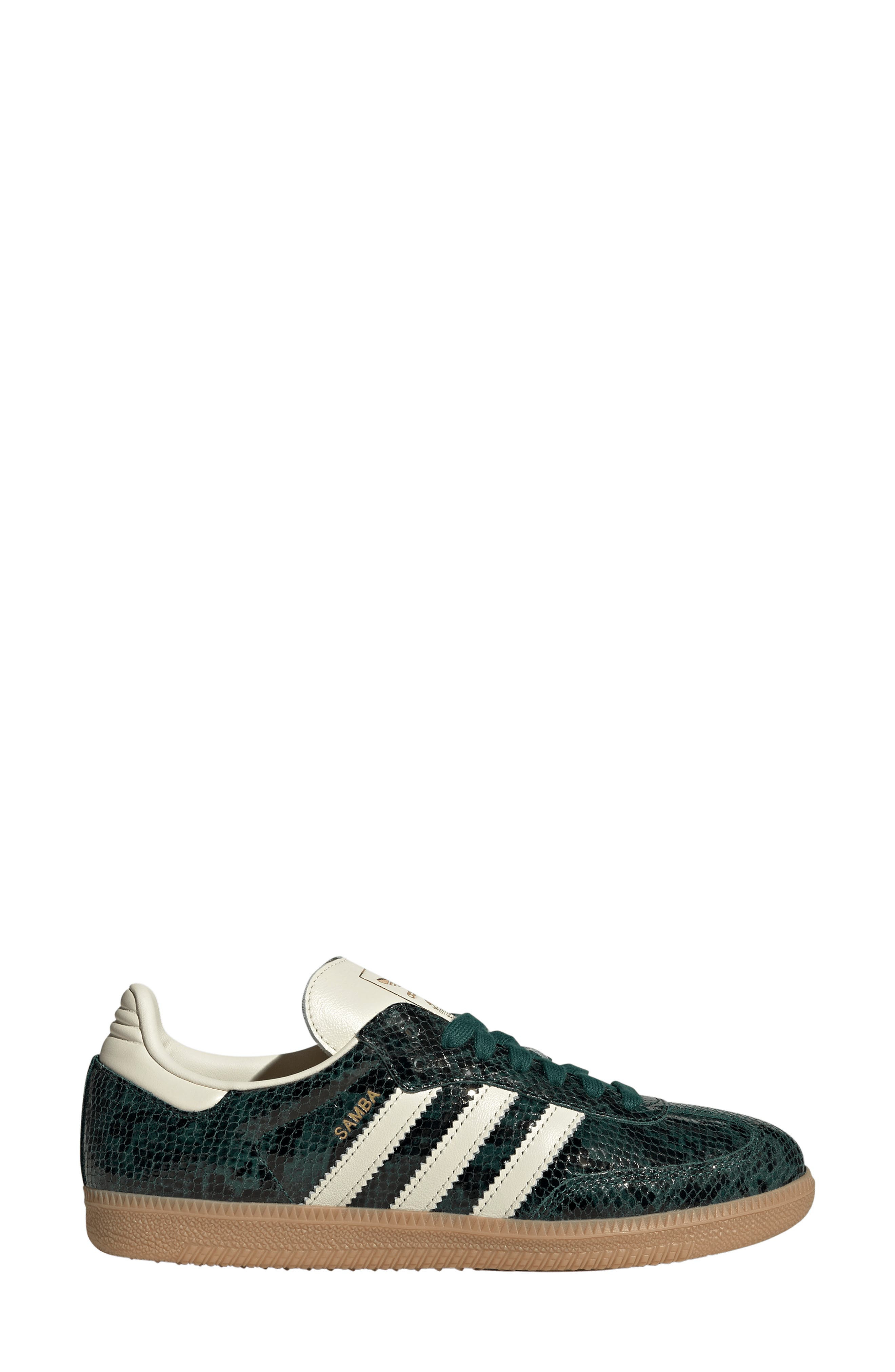 adidas Gender Inclusive Samba OG Sneaker in Green/White/Green at Nordstrom - 3