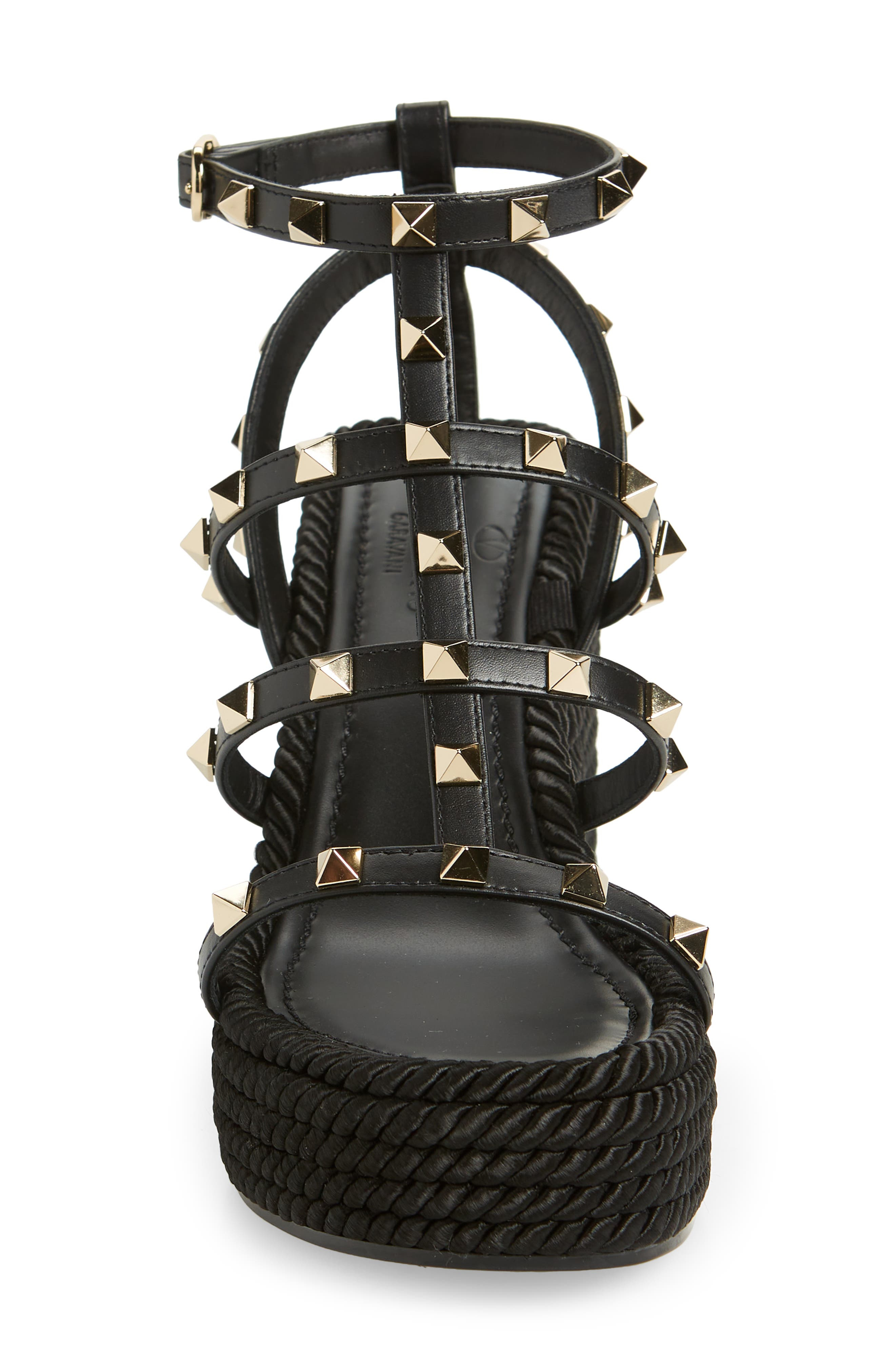 Rockstud Torchon Wedge Sandal - 4