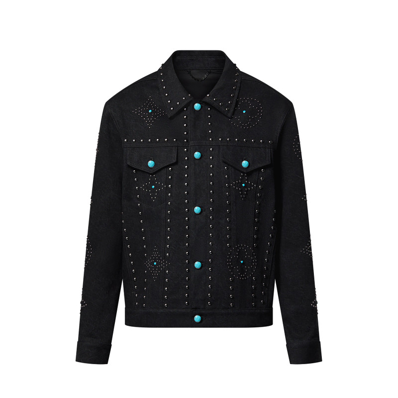 Embroidered Denim Jacket - 1