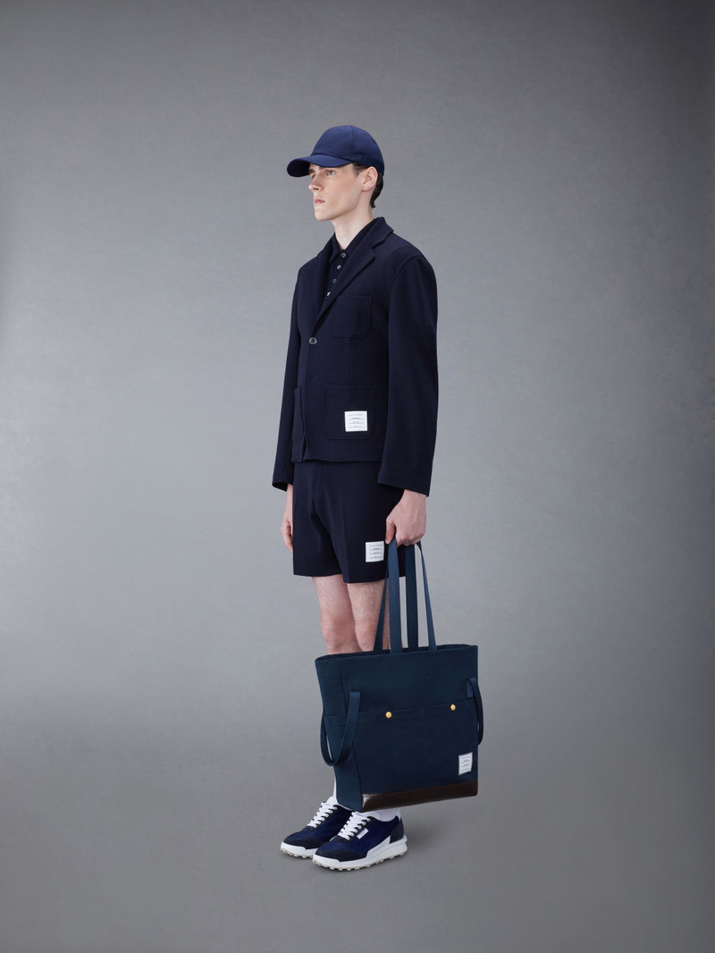 Cotton Canvas Snap Pocket Tote 4